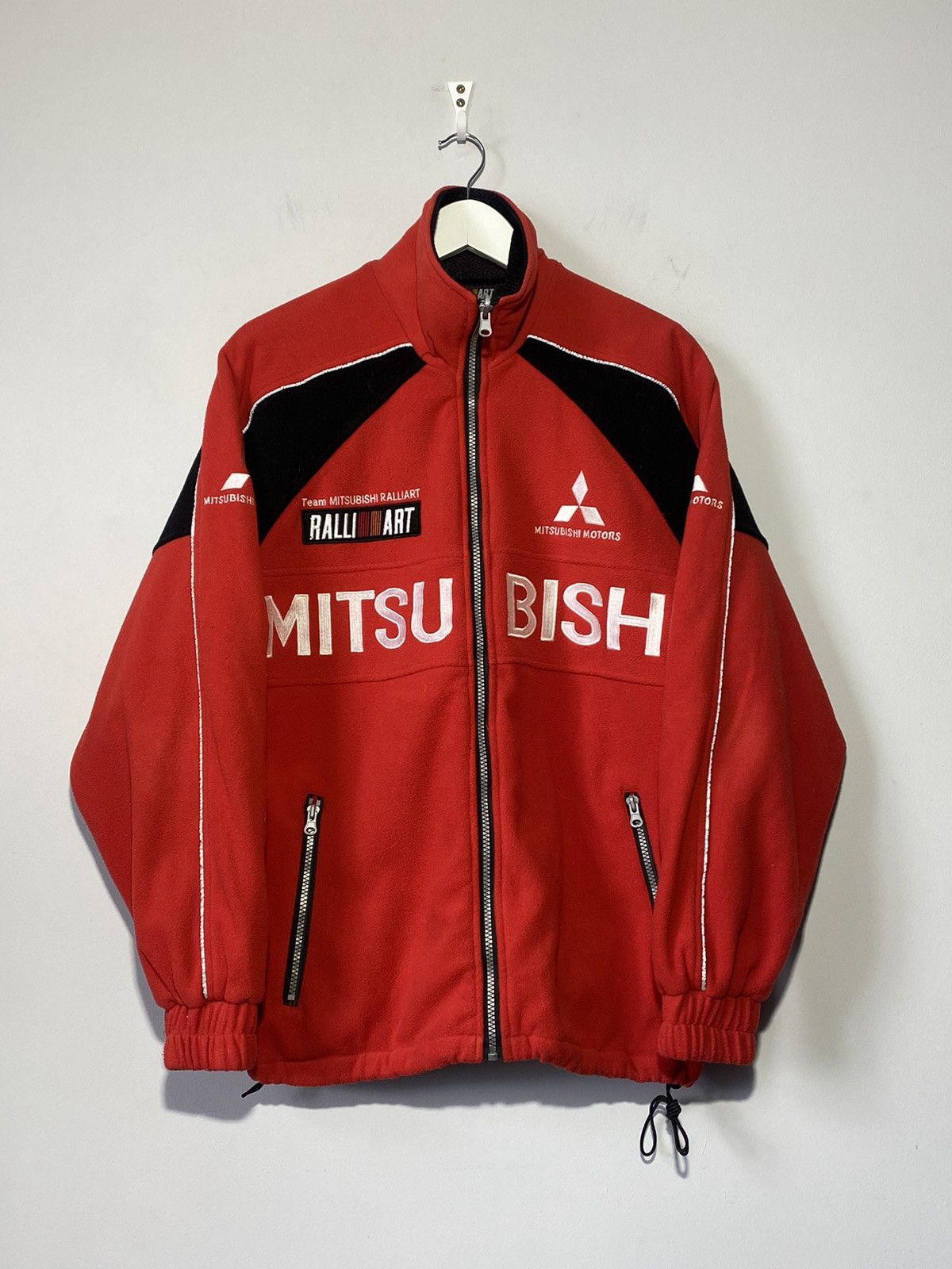 Vintage Mitsubishi rally men’s fleece zip up jacket | Grailed