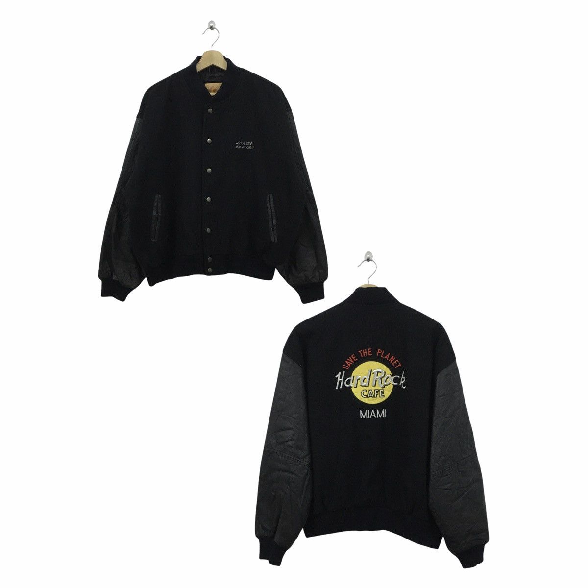 Hard Rock Cafe Rare Hard Rock Cafe Miami Varsity Jacket Logo Embroidery Size US M / EU 48-50 / 2 - 3 Thumbnail