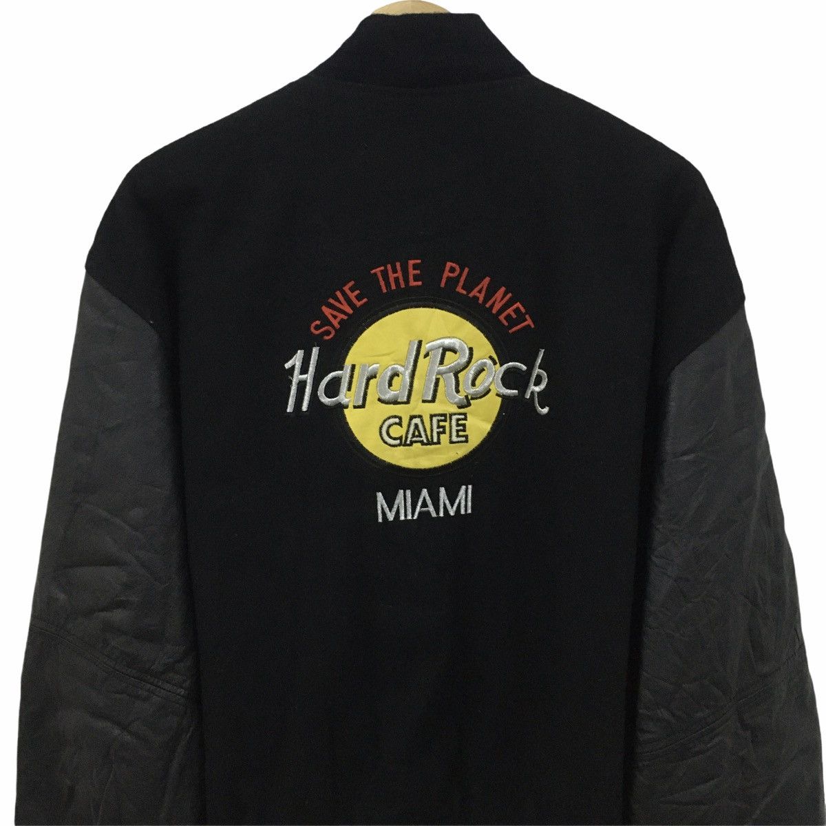 Hard Rock Cafe Rare Hard Rock Cafe Miami Varsity Jacket Logo Embroidery Size US M / EU 48-50 / 2 - 7 Thumbnail
