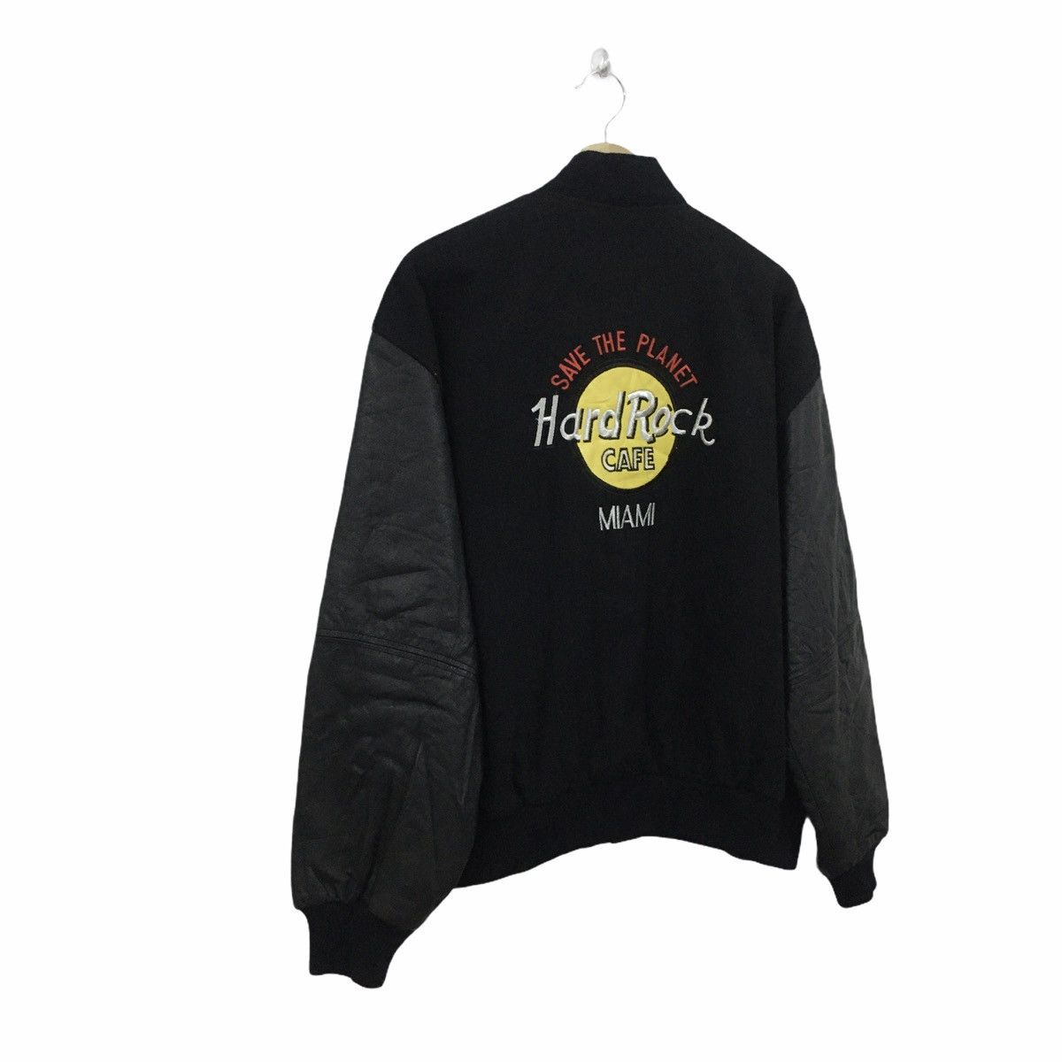 Hard Rock Cafe Rare Hard Rock Cafe Miami Varsity Jacket Logo Embroidery Size US M / EU 48-50 / 2 - 11 Thumbnail