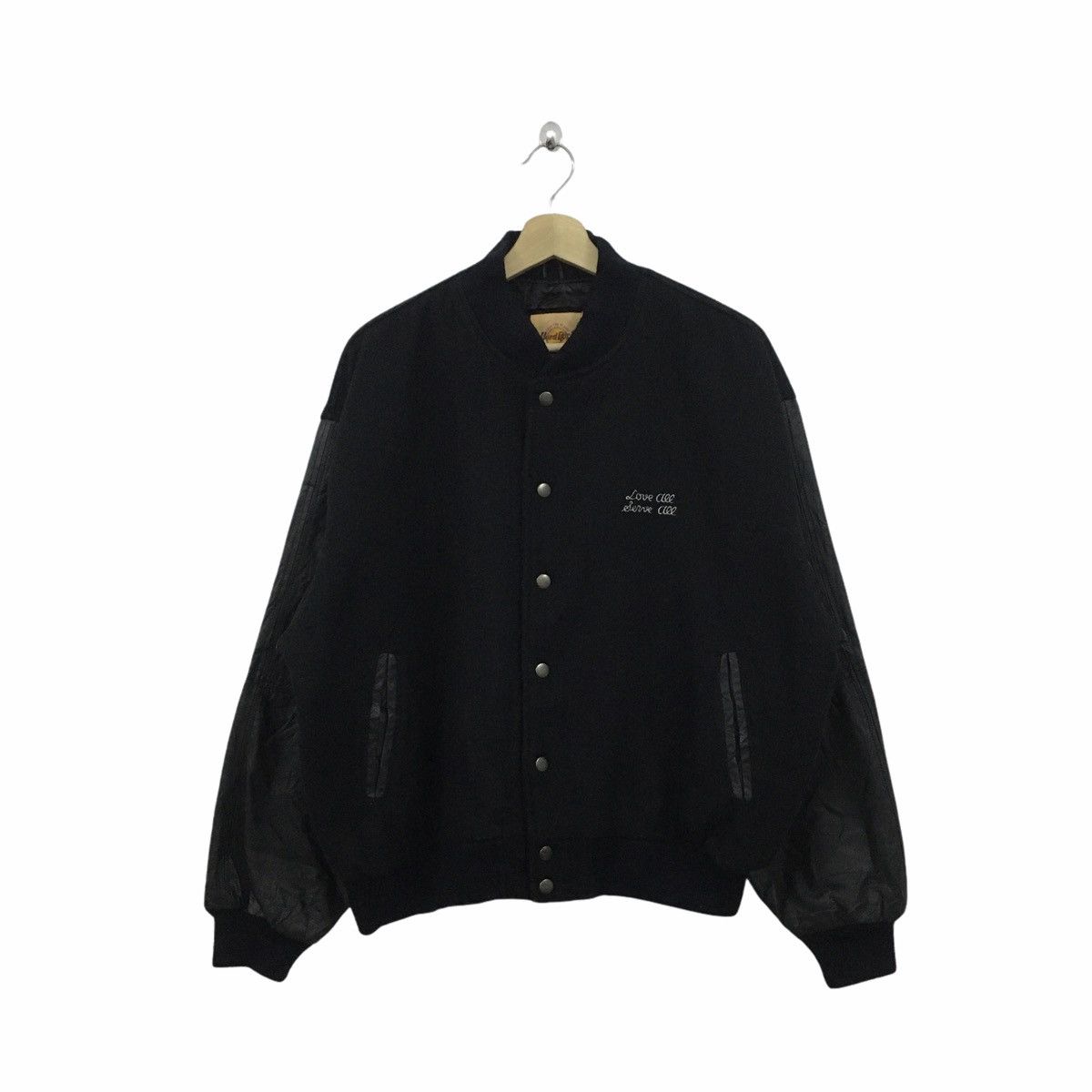Hard Rock Cafe Rare Hard Rock Cafe Miami Varsity Jacket Logo Embroidery Size US M / EU 48-50 / 2 - 2 Thumbnail