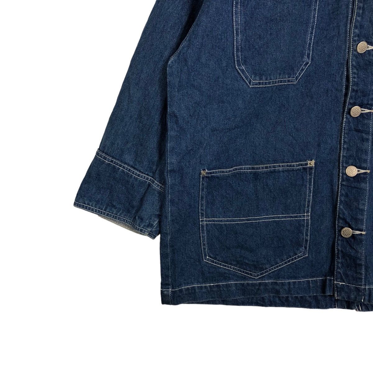 Japanese Brand VINTAGE HIKORY CARGO WORK JACKET MARUSHU BLUE BLUE JAPAN Size US M / EU 48-50 / 2 - 3 Thumbnail