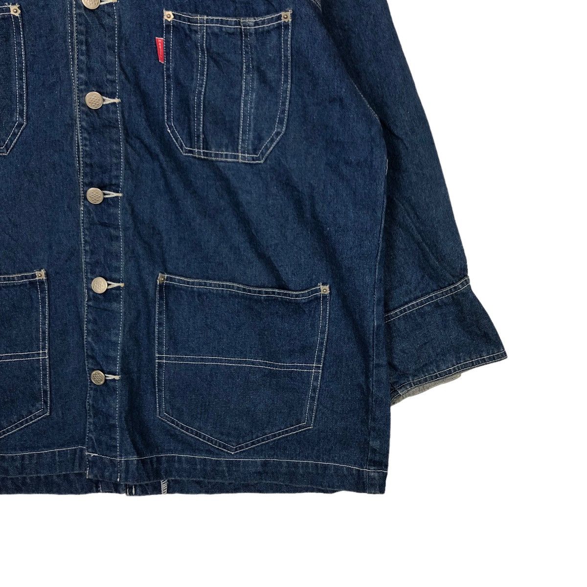 Japanese Brand VINTAGE HIKORY CARGO WORK JACKET MARUSHU BLUE BLUE JAPAN Size US M / EU 48-50 / 2 - 4 Thumbnail