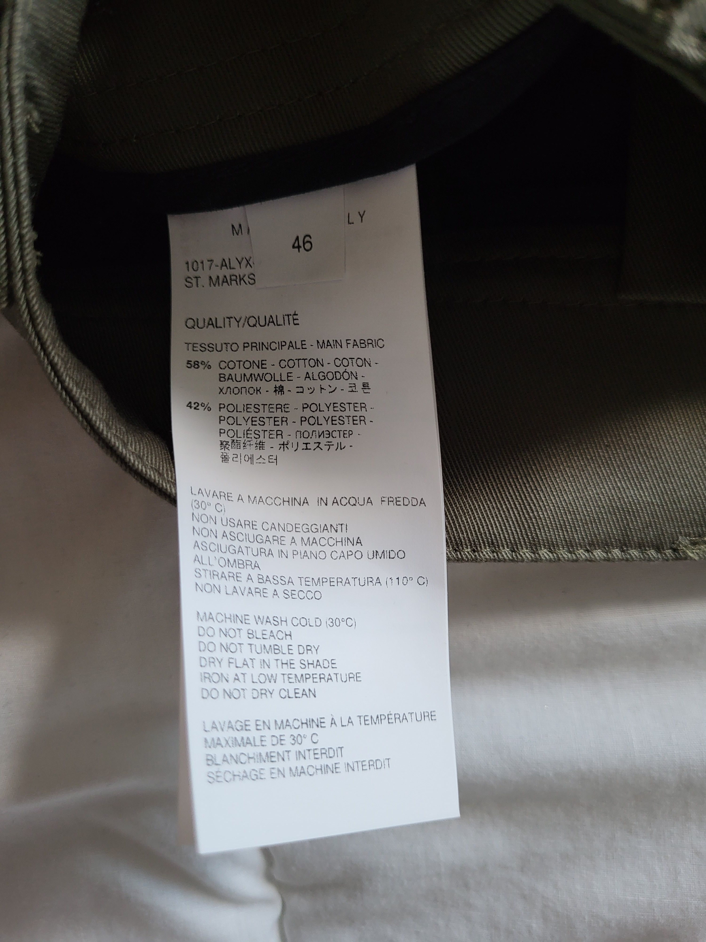 1017 ALYX 9SM ALYX GREEN TACTICAL CARGO PANTS Size US 30 / EU 46 - 6 Thumbnail
