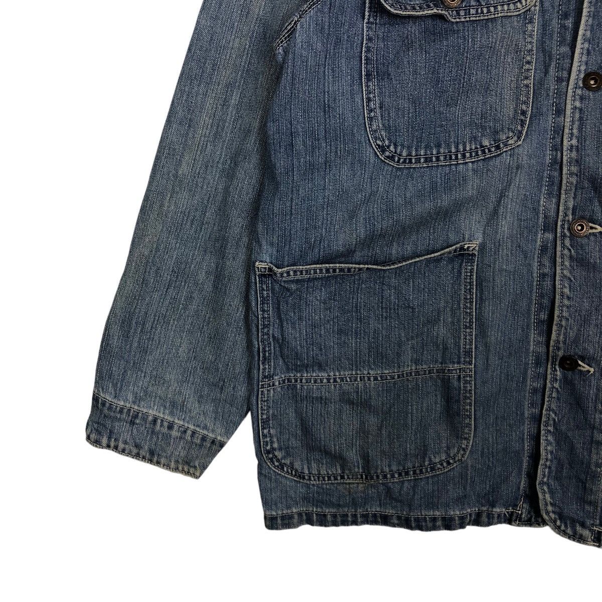 Japanese Brand VINTAGE HIKORY CHORE JACKET BIG JOHN JAPAN MADE ISSEYMIYAKE Size US L / EU 52-54 / 3 - 3 Thumbnail