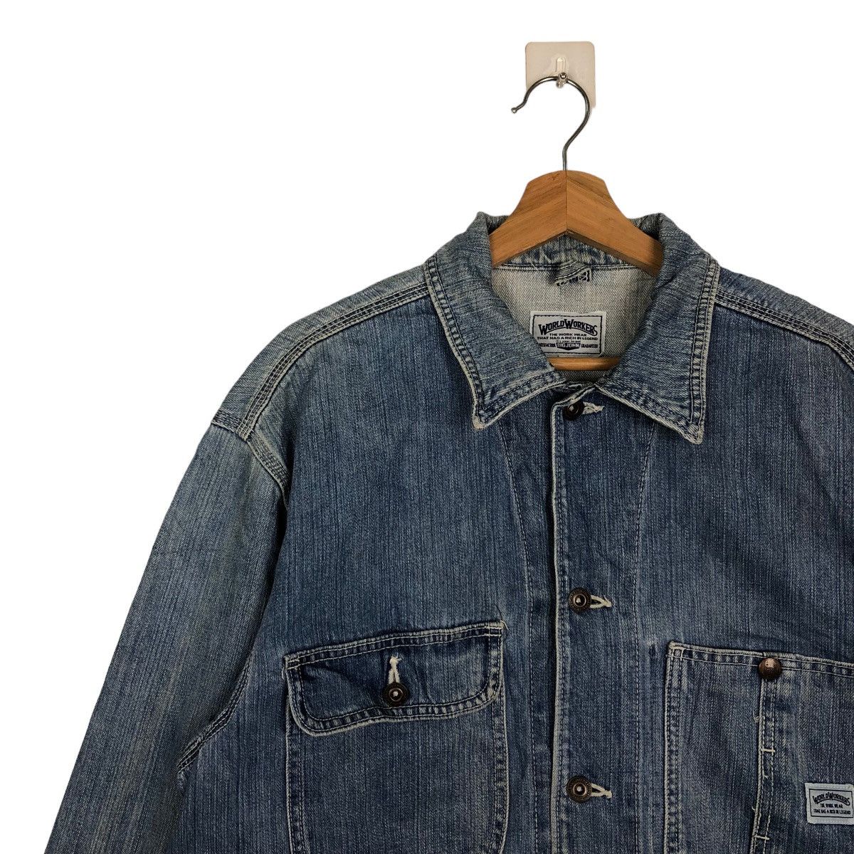 Japanese Brand VINTAGE HIKORY CHORE JACKET BIG JOHN JAPAN MADE ISSEYMIYAKE Size US L / EU 52-54 / 3 - 6 Thumbnail
