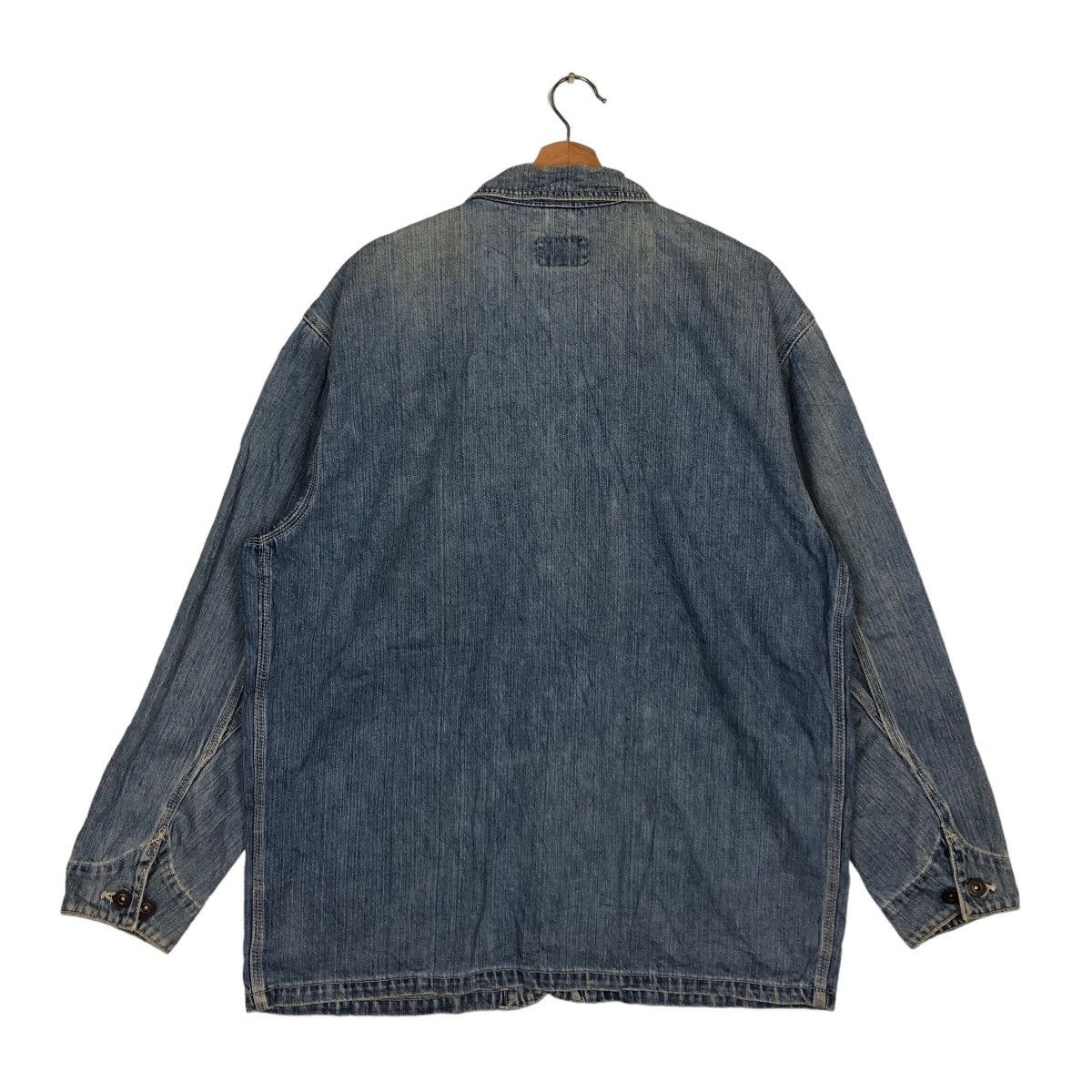 Japanese Brand VINTAGE HIKORY CHORE JACKET BIG JOHN JAPAN MADE ISSEYMIYAKE Size US L / EU 52-54 / 3 - 7 Thumbnail