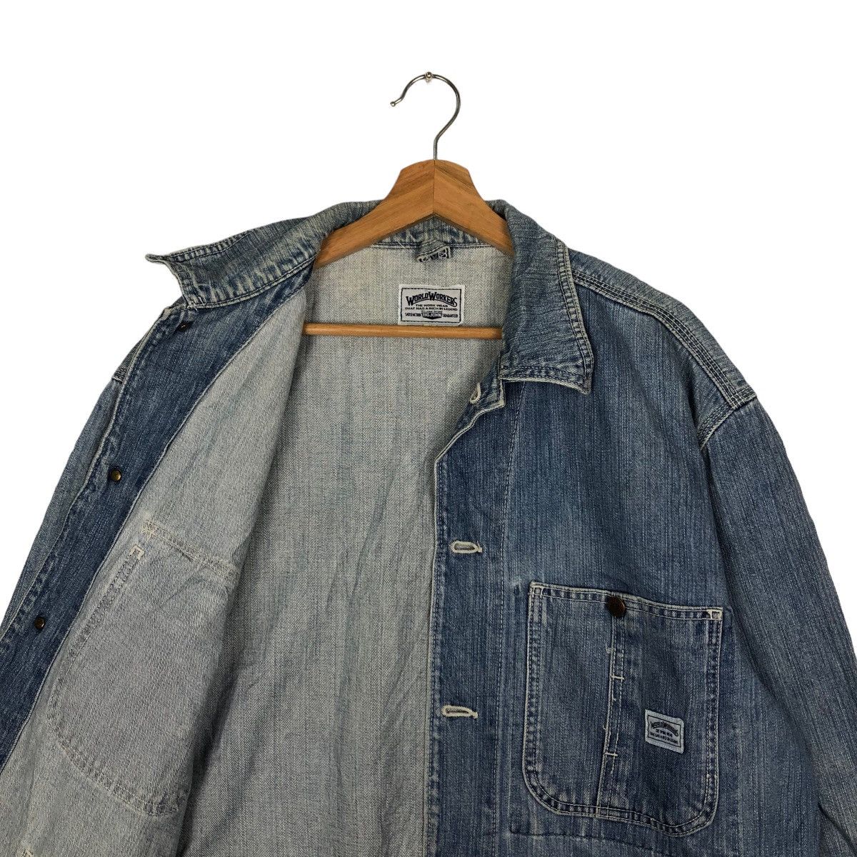 Japanese Brand VINTAGE HIKORY CHORE JACKET BIG JOHN JAPAN MADE ISSEYMIYAKE Size US L / EU 52-54 / 3 - 9 Thumbnail