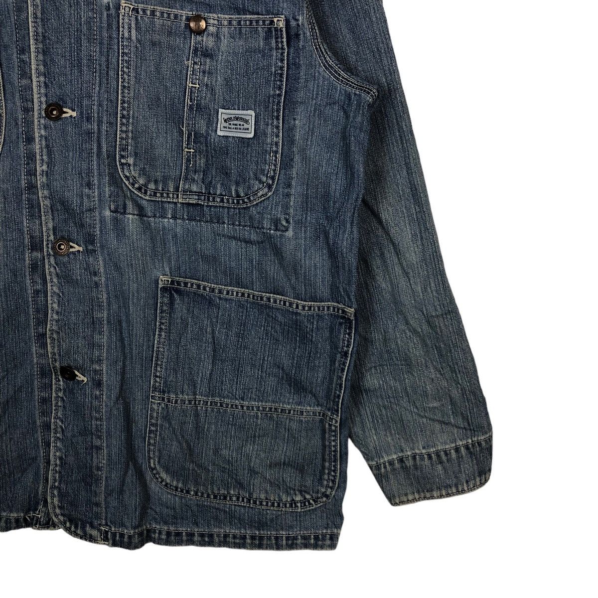Japanese Brand VINTAGE HIKORY CHORE JACKET BIG JOHN JAPAN MADE ISSEYMIYAKE Size US L / EU 52-54 / 3 - 4 Thumbnail