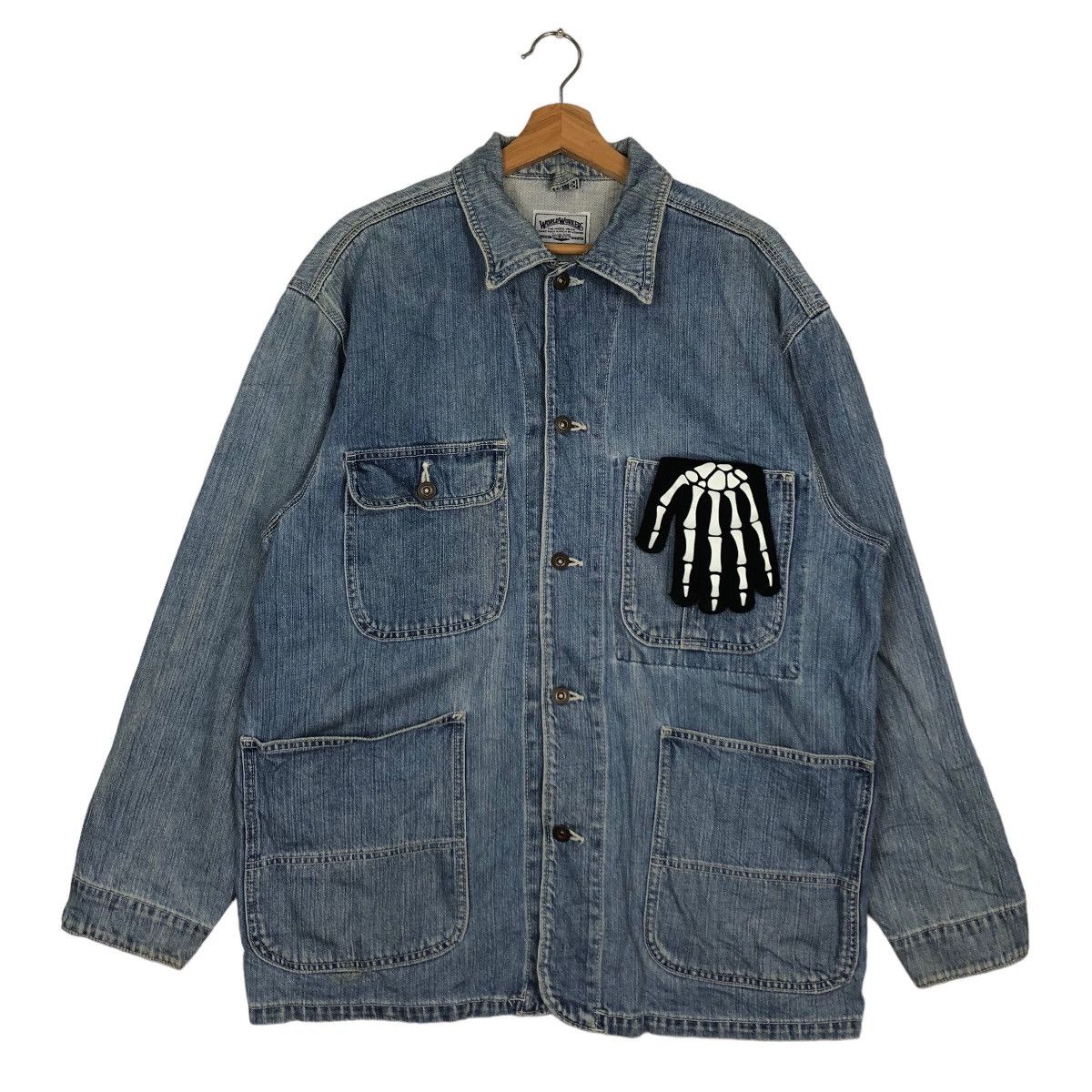 Japanese Brand VINTAGE HIKORY CHORE JACKET BIG JOHN JAPAN MADE ISSEYMIYAKE Size US L / EU 52-54 / 3 - 1 Thumbnail