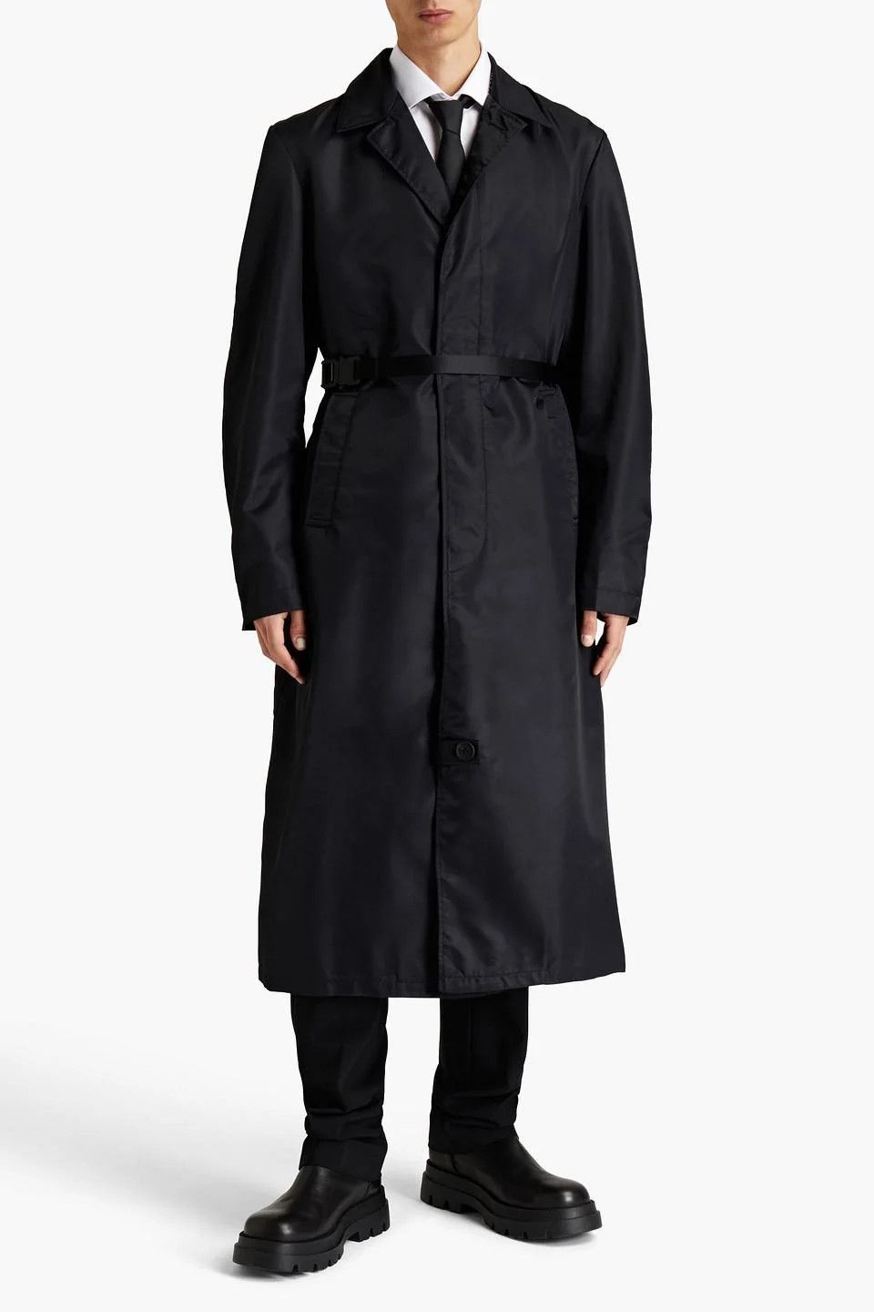 image of 1017 Alyx 9Sm Shell Trench Coat in Black, Men's (Size Small)