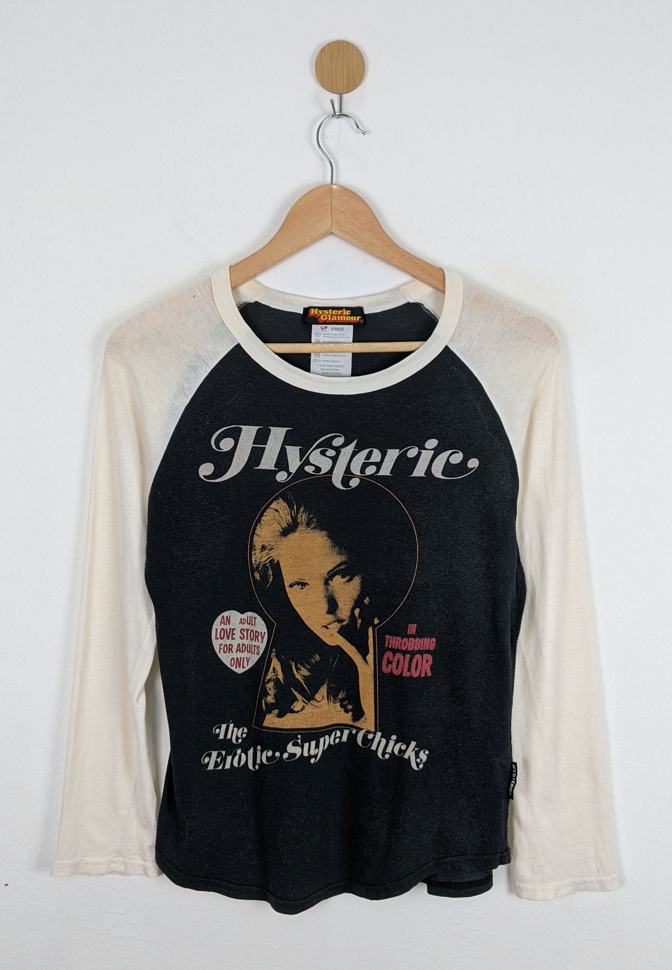 image of Hysteric Glamour The Erotic Super Chic Shirt in Black/White, Men's (Size XS)