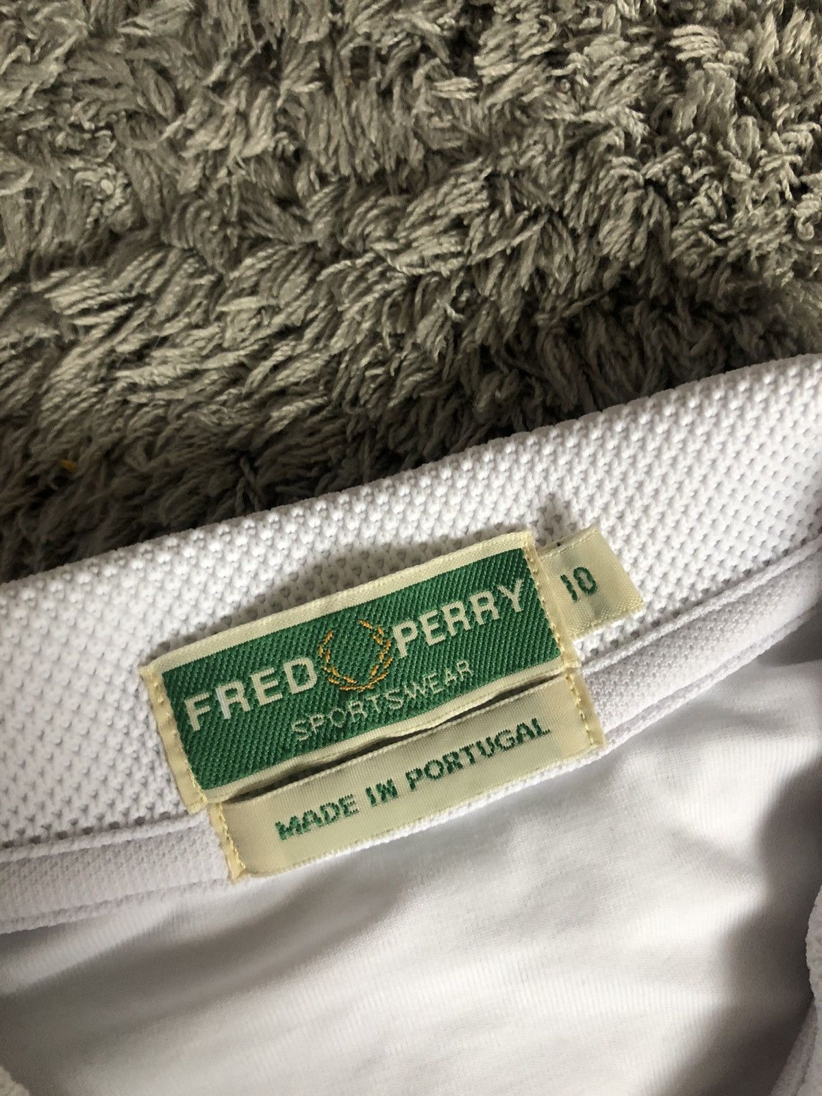 Fred Perry × Vintage Vintage Fred Perry White Tennis Polo T Shirt Size M / US 6-8 / IT 42-44 - 3 Thumbnail