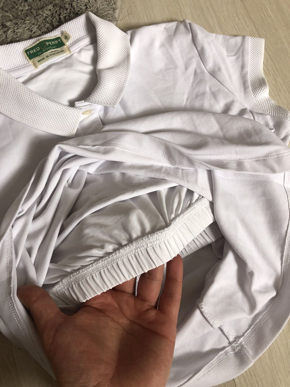 Fred Perry × Vintage Vintage Fred Perry White Tennis Polo T Shirt Size M / US 6-8 / IT 42-44 - 6 Thumbnail