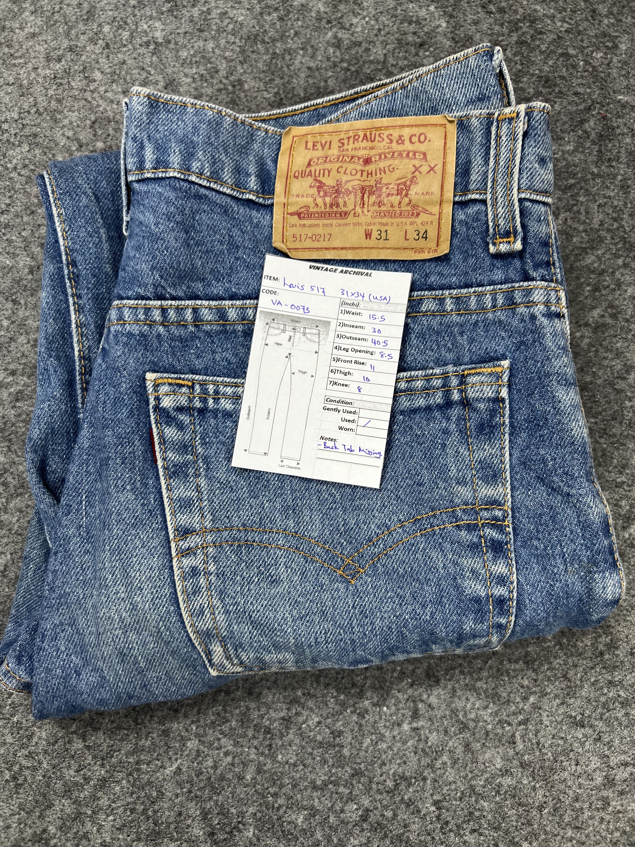 Levi's × Vintage Vintage Levi's 517 Bootcut jeans Size US 31 - 14 Thumbnail