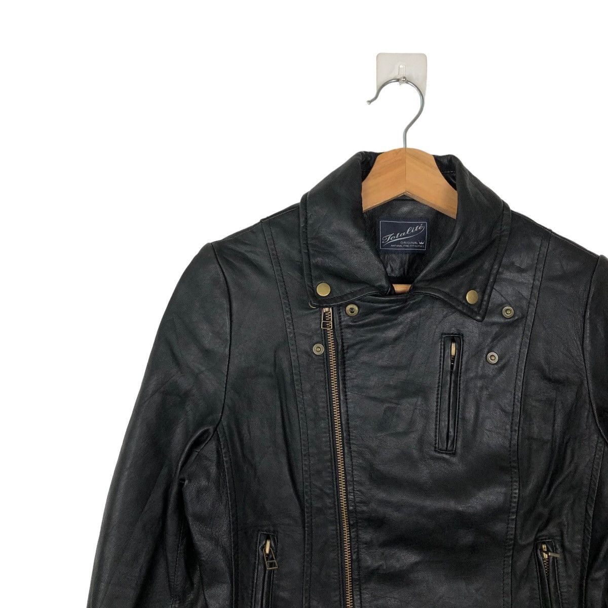 Japanese Brand VINTAGE PARACHUTE BONDAGE BIKER LEATHER JACKET LOTALITE Size US S / EU 44-46 / 1 - 6 Thumbnail