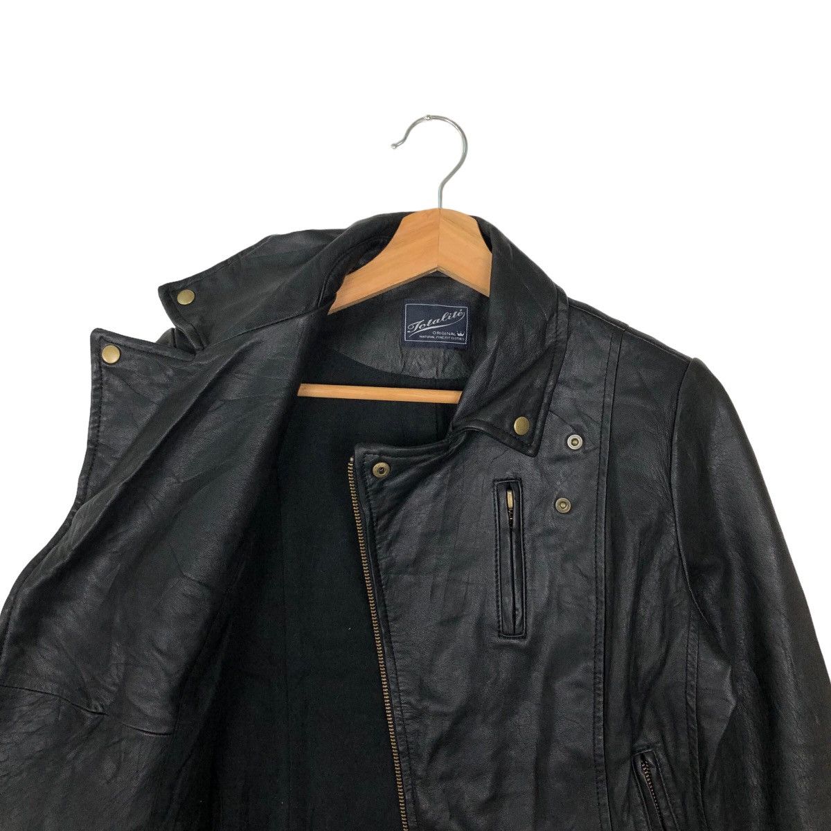 Japanese Brand VINTAGE PARACHUTE BONDAGE BIKER LEATHER JACKET LOTALITE Size US S / EU 44-46 / 1 - 9 Thumbnail