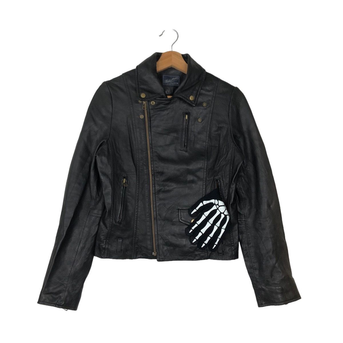 VINTAGE PARACHUTE BONDAGE BIKER LEATHER JACKET LOTALITE