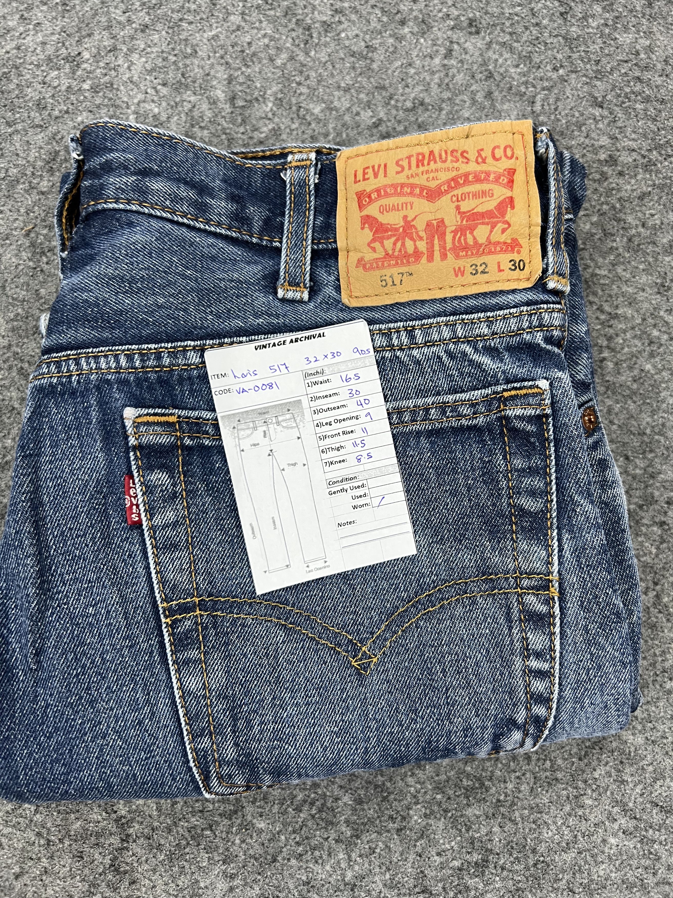 Levi's × Vintage Flare Levis 517 Jeans Size US 32 / EU 48 - 16 Thumbnail