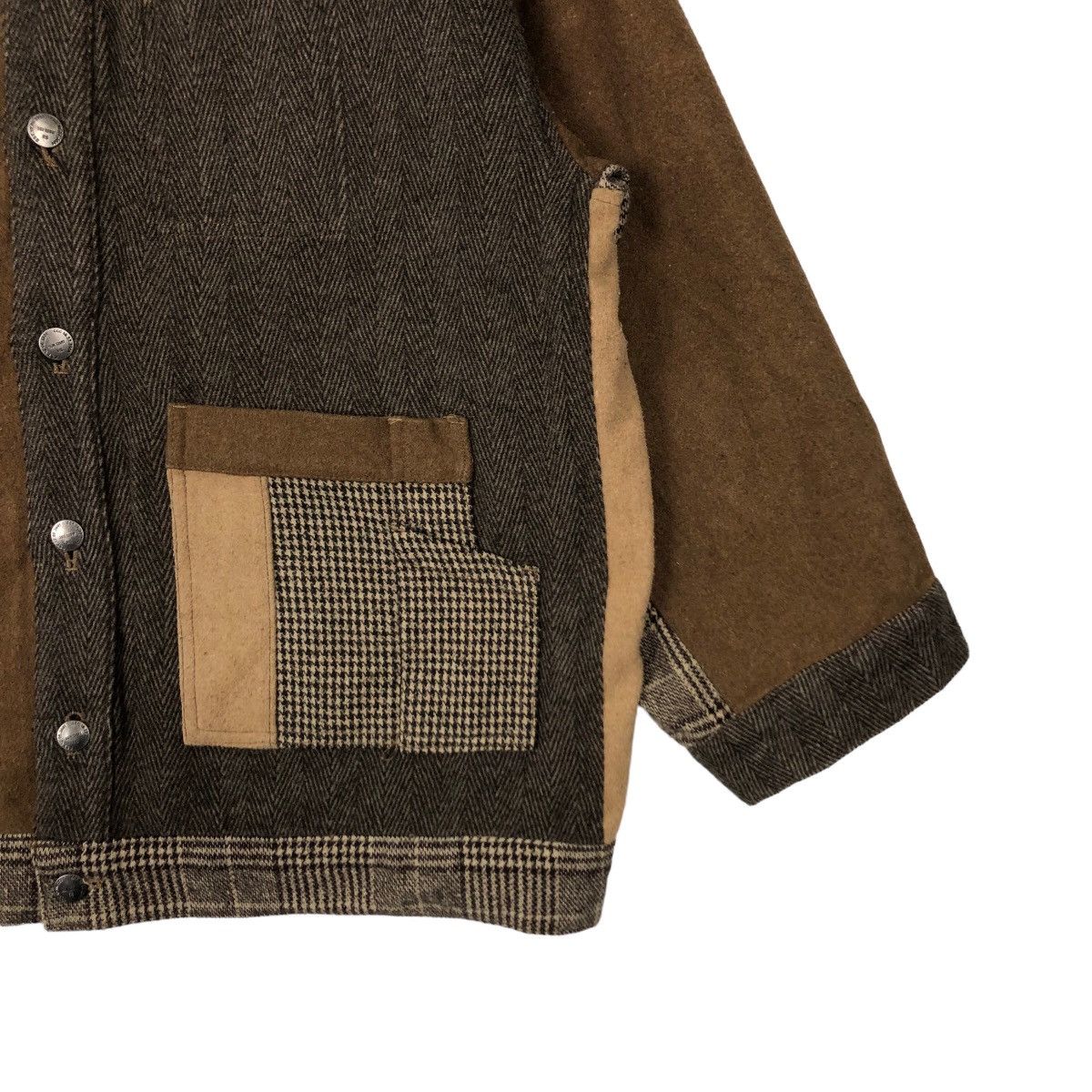 Japanese Brand VINTAGE PATCH WORK JACKET RIVET&SURGE KAPITAL JAPAN DESIGN Size US M / EU 48-50 / 2 - 4 Thumbnail