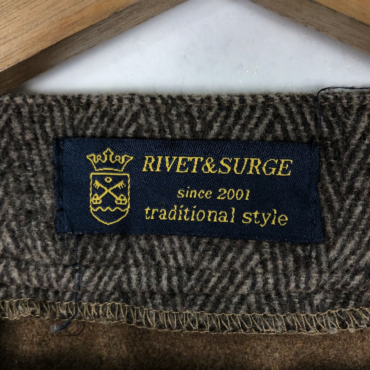 Japanese Brand VINTAGE PATCH WORK JACKET RIVET&SURGE KAPITAL JAPAN DESIGN Size US M / EU 48-50 / 2 - 12 Thumbnail