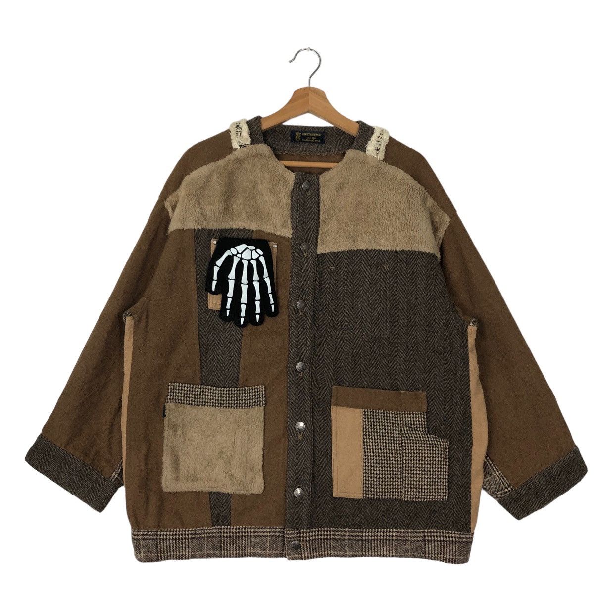 Japanese Brand VINTAGE PATCH WORK JACKET RIVET&SURGE KAPITAL JAPAN DESIGN Size US M / EU 48-50 / 2 - 1 Thumbnail