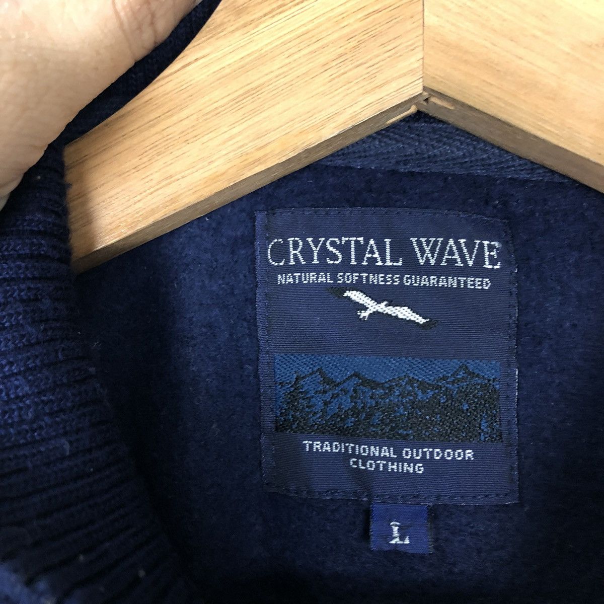 Japanese Brand VINTAGE VARSITY JACKET CRYSTAL WAVE BIG LOGO Size US L / EU 52-54 / 3 - 13 Thumbnail