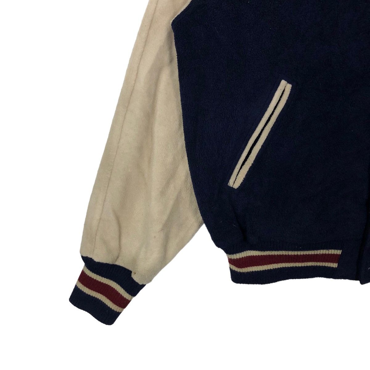 Japanese Brand VINTAGE VARSITY JACKET CRYSTAL WAVE BIG LOGO Size US L / EU 52-54 / 3 - 3 Thumbnail