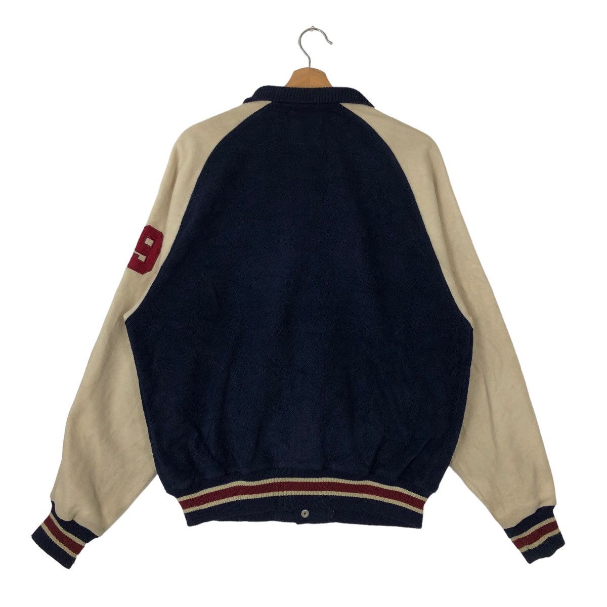 Japanese Brand VINTAGE VARSITY JACKET CRYSTAL WAVE BIG LOGO Size US L / EU 52-54 / 3 - 7 Thumbnail