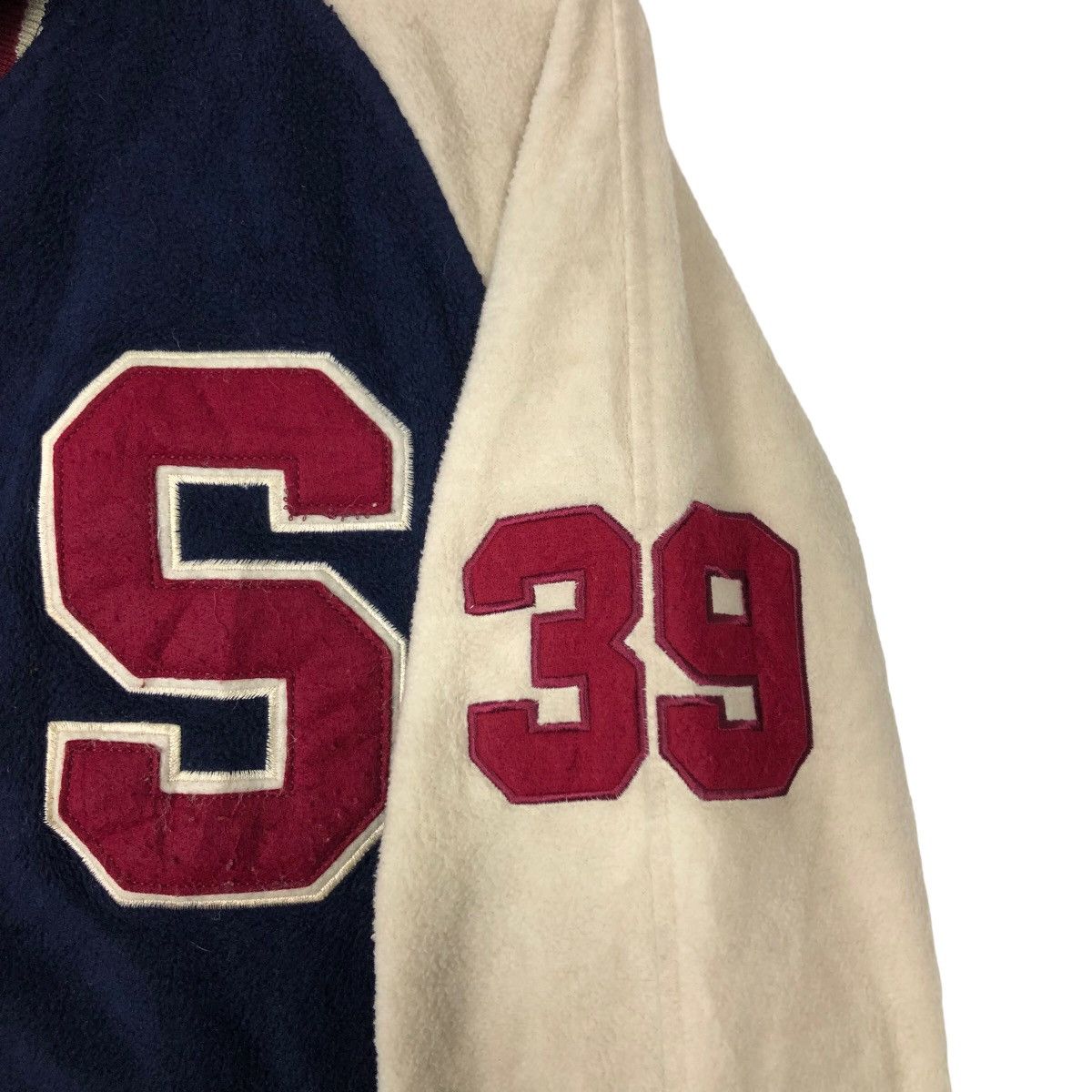 Japanese Brand VINTAGE VARSITY JACKET CRYSTAL WAVE BIG LOGO Size US L / EU 52-54 / 3 - 8 Thumbnail