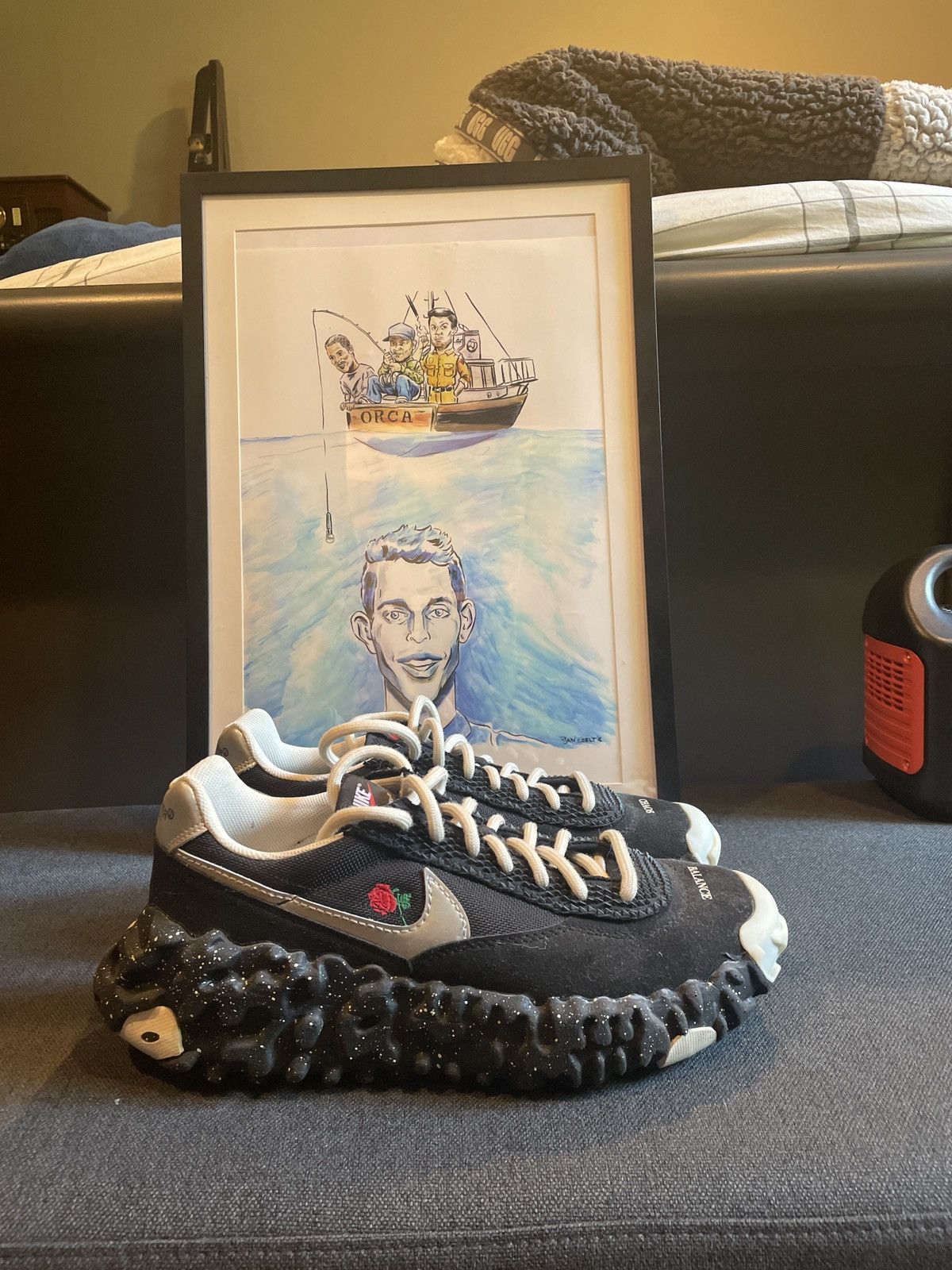Jun Takahashi × Undercover Nike Jun Takahashi Undercover Black - Nike Overbreak Size US 10.5 / EU 43-44 - 2 Thumbnail