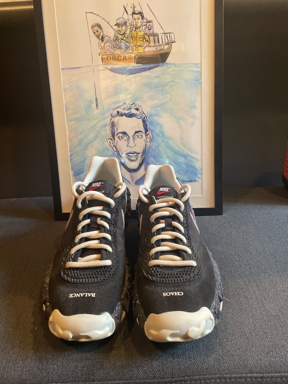 Jun Takahashi × Undercover Nike Jun Takahashi Undercover Black - Nike Overbreak Size US 10.5 / EU 43-44 - 3 Thumbnail