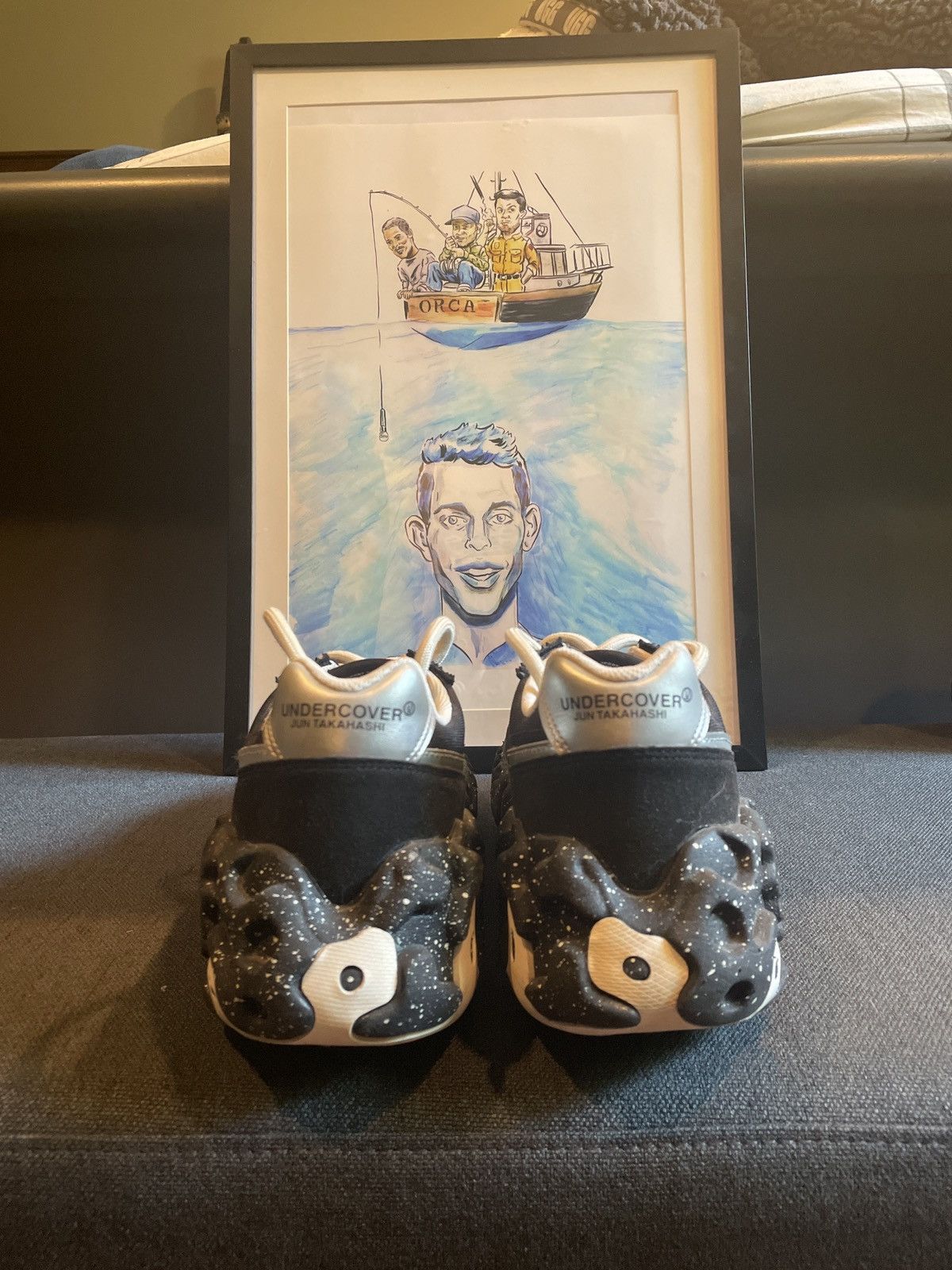 Jun Takahashi × Undercover Nike Jun Takahashi Undercover Black - Nike Overbreak Size US 10.5 / EU 43-44 - 8 Thumbnail