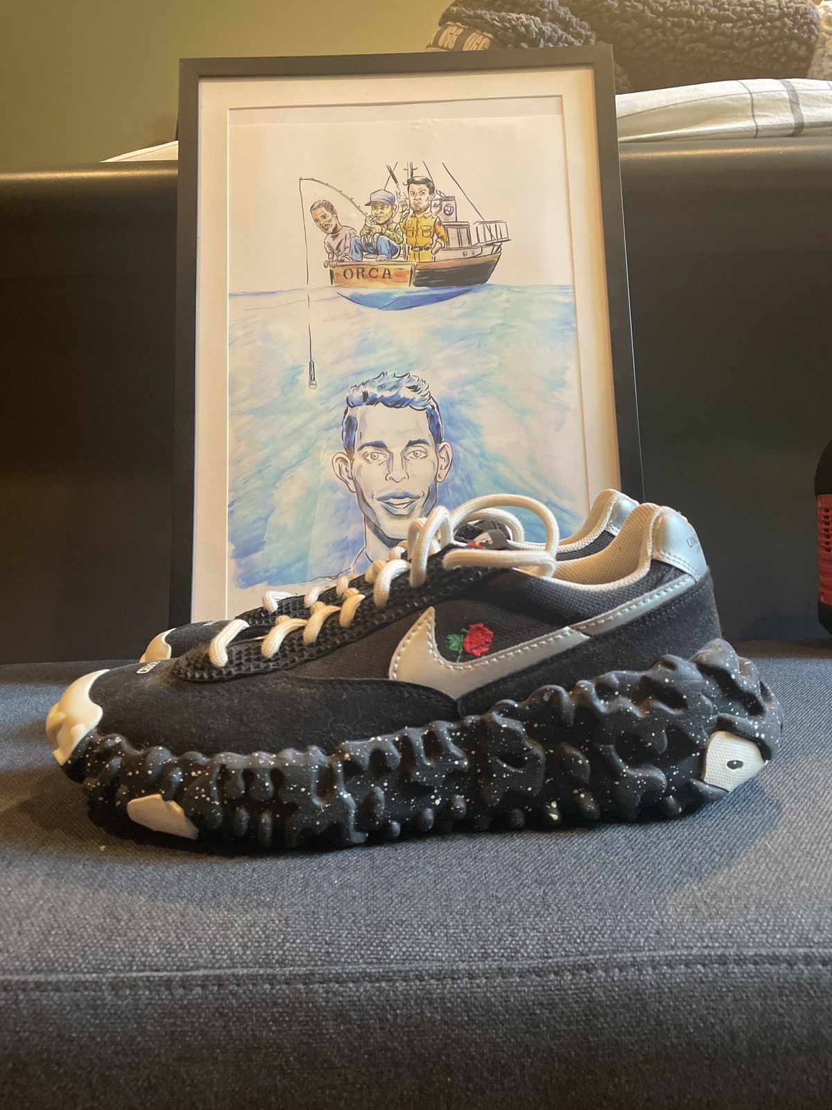 Jun Takahashi × Undercover Nike Jun Takahashi Undercover Black - Nike Overbreak Size US 10.5 / EU 43-44 - 1 Thumbnail