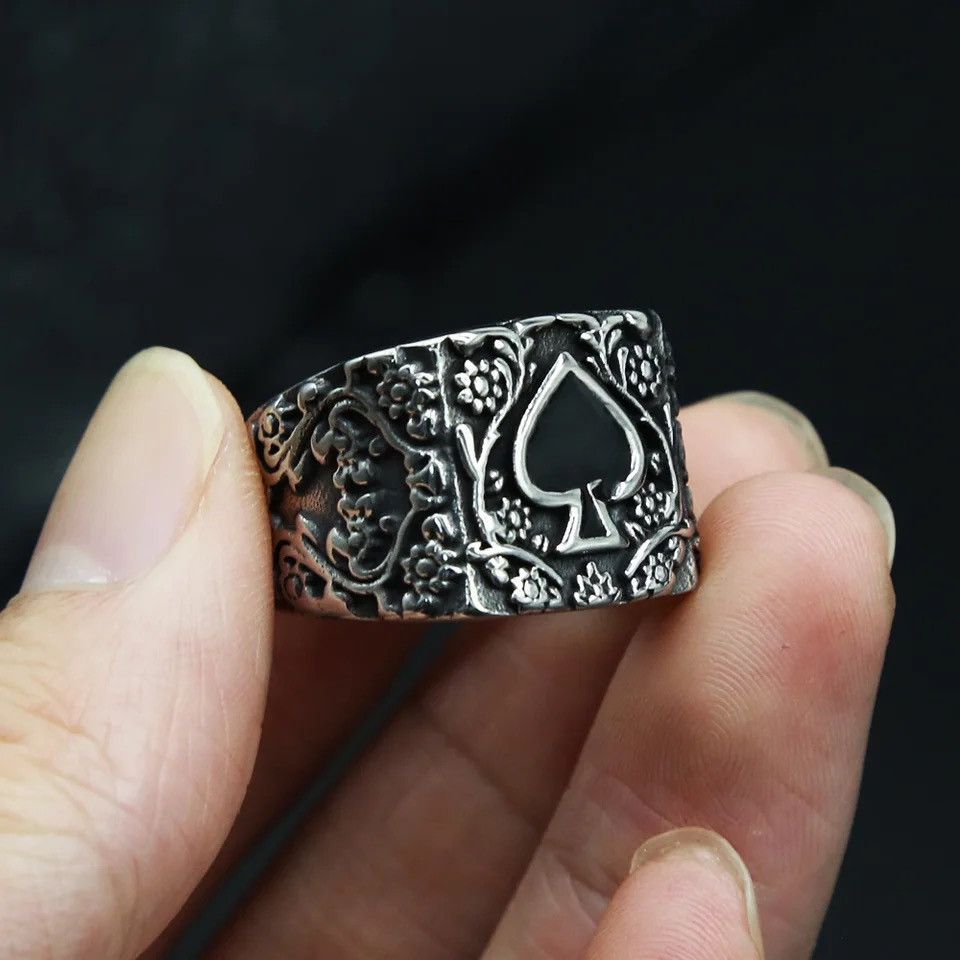 Jewelry Lucky Spades A Solitaire Ring Size ONE SIZE - 2 Thumbnail