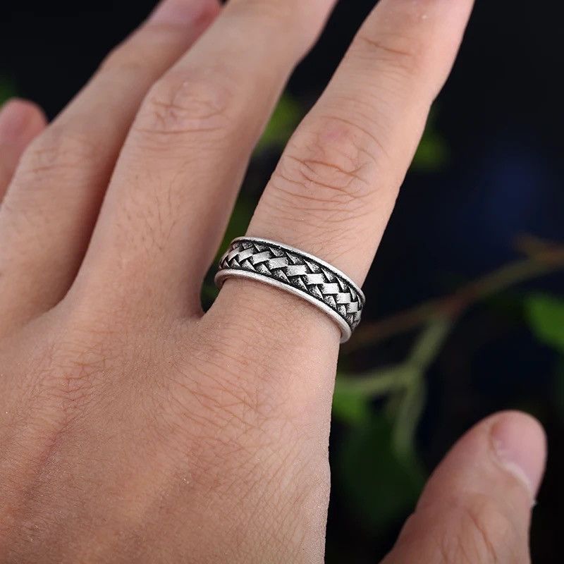 Jewelry × Vintage Vintage Weave Retro Ring Size ONE SIZE - 4 Thumbnail