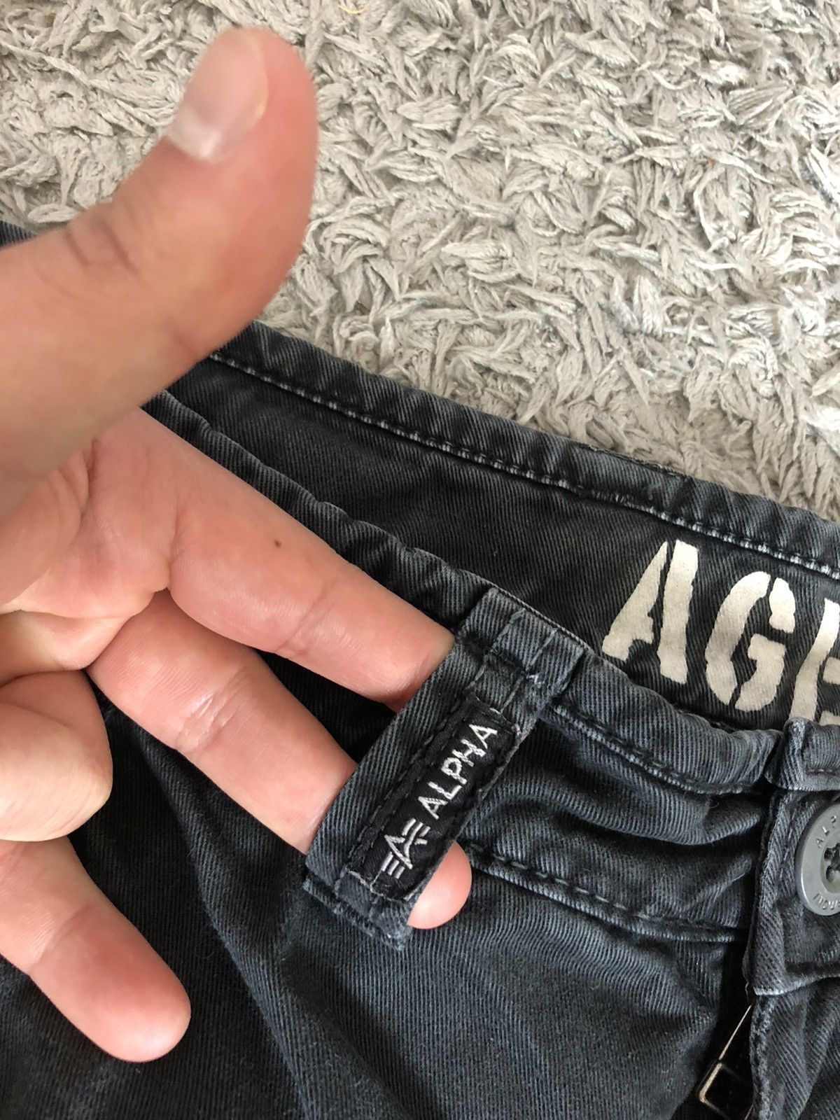 Alpha Industries × Vintage Vintage Alpha Industries Cargo Military Faded Pants Size US 30 / EU 46 - 6 Thumbnail