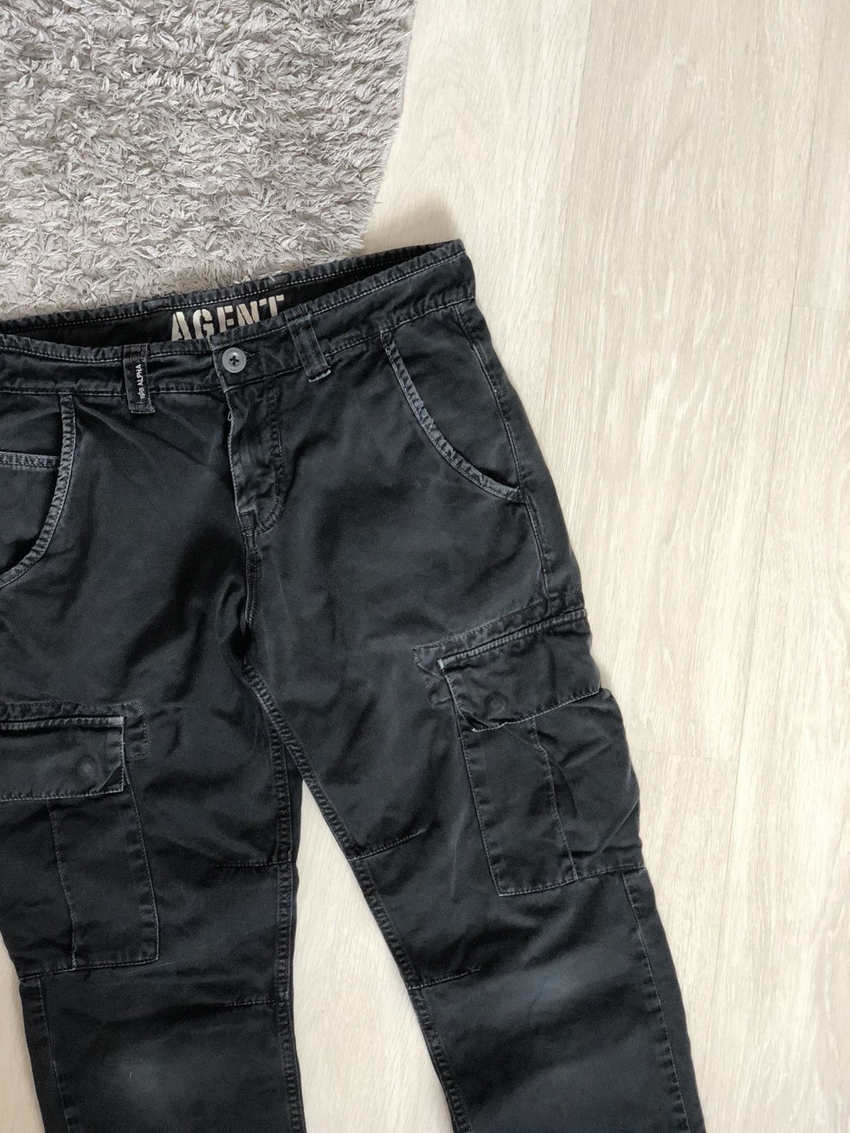 Alpha Industries × Vintage Vintage Alpha Industries Cargo Military Faded Pants Size US 30 / EU 46 - 2 Thumbnail