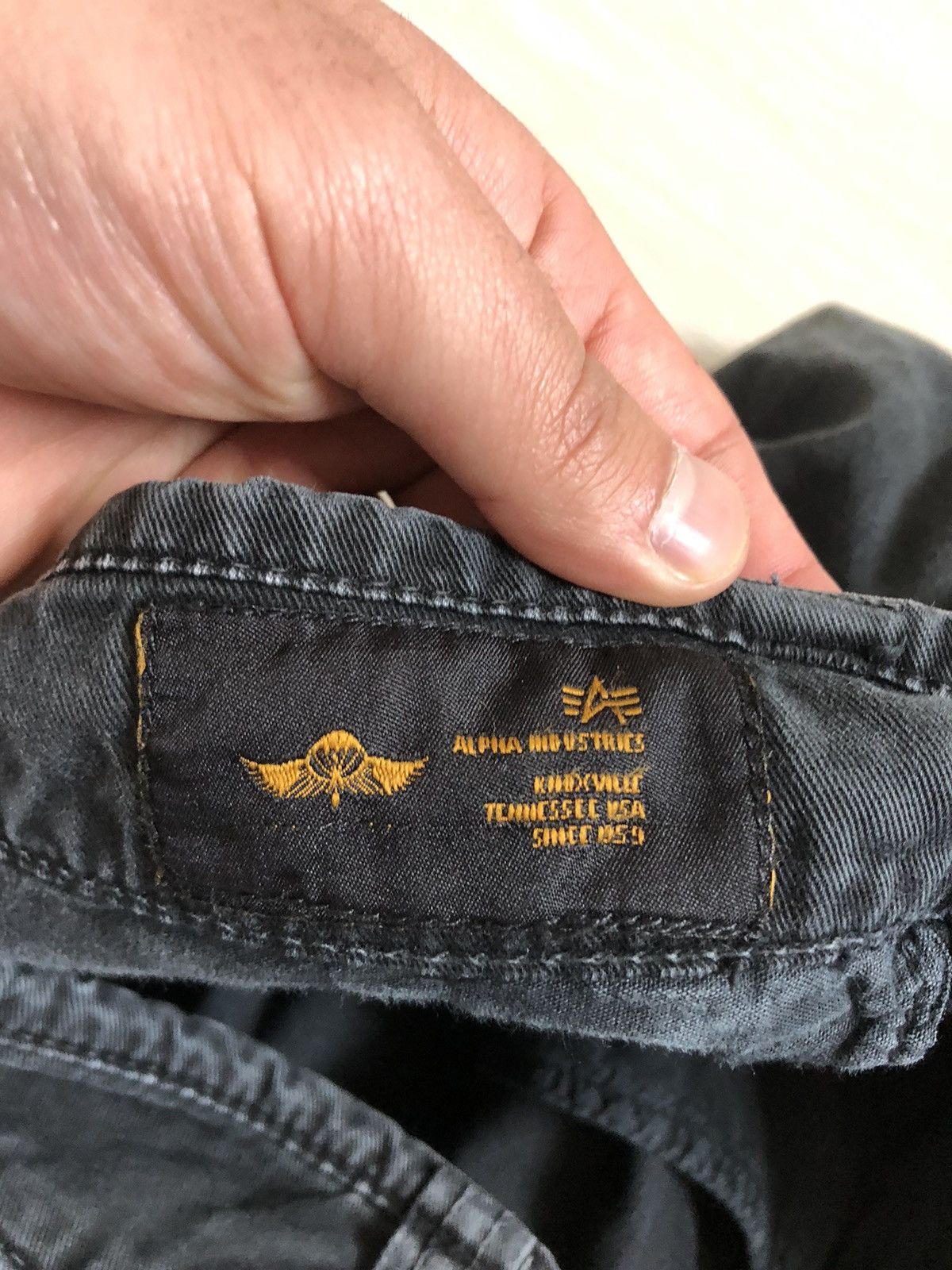 Alpha Industries × Vintage Vintage Alpha Industries Cargo Military Faded Pants Size US 30 / EU 46 - 8 Thumbnail