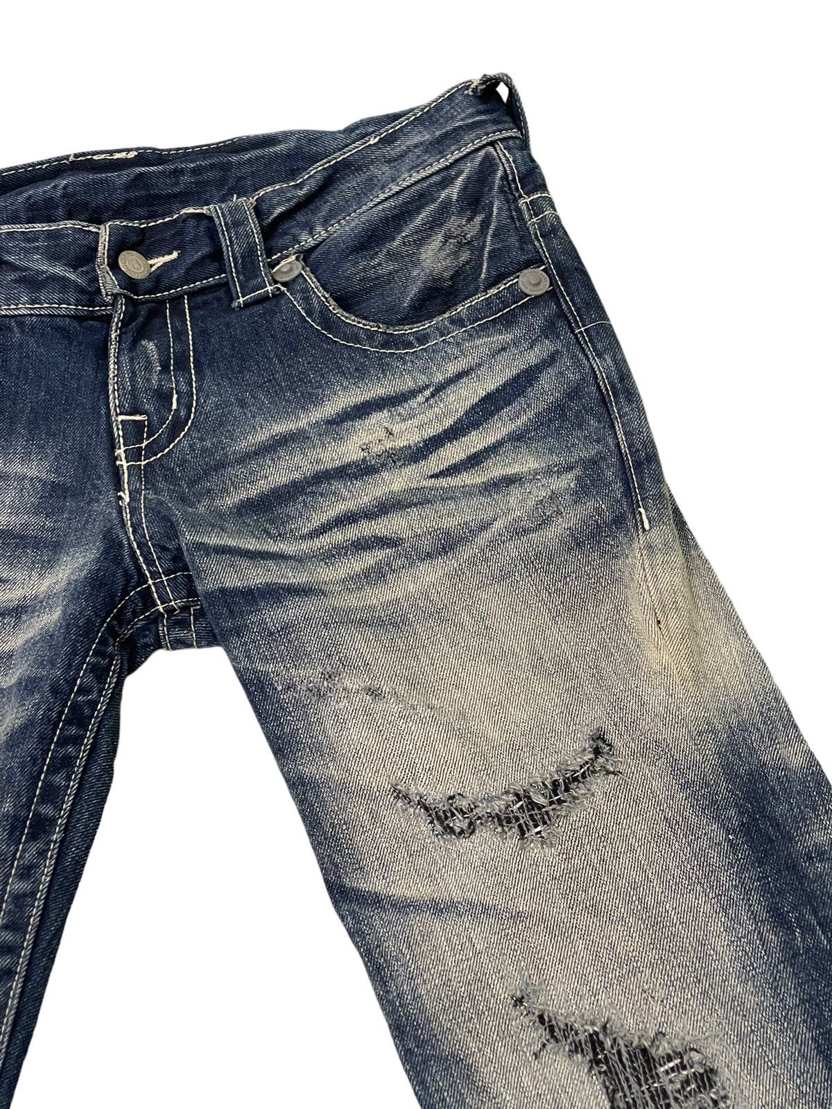 Tornado Mart Flare Jeans Tornado Mart Distress Acid Wash Boot Cut 5🟦6 Size US 32 / EU 48 - 9 Thumbnail