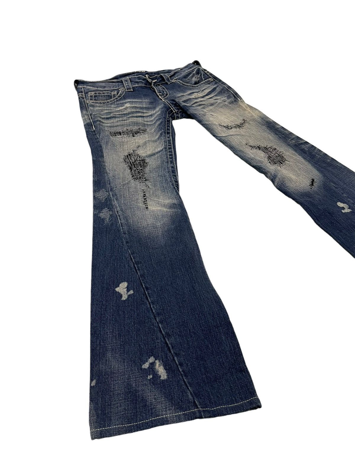 Tornado Mart Flare Jeans Tornado Mart Distress Acid Wash Boot Cut 5🟦6 Size US 32 / EU 48 - 2 Thumbnail