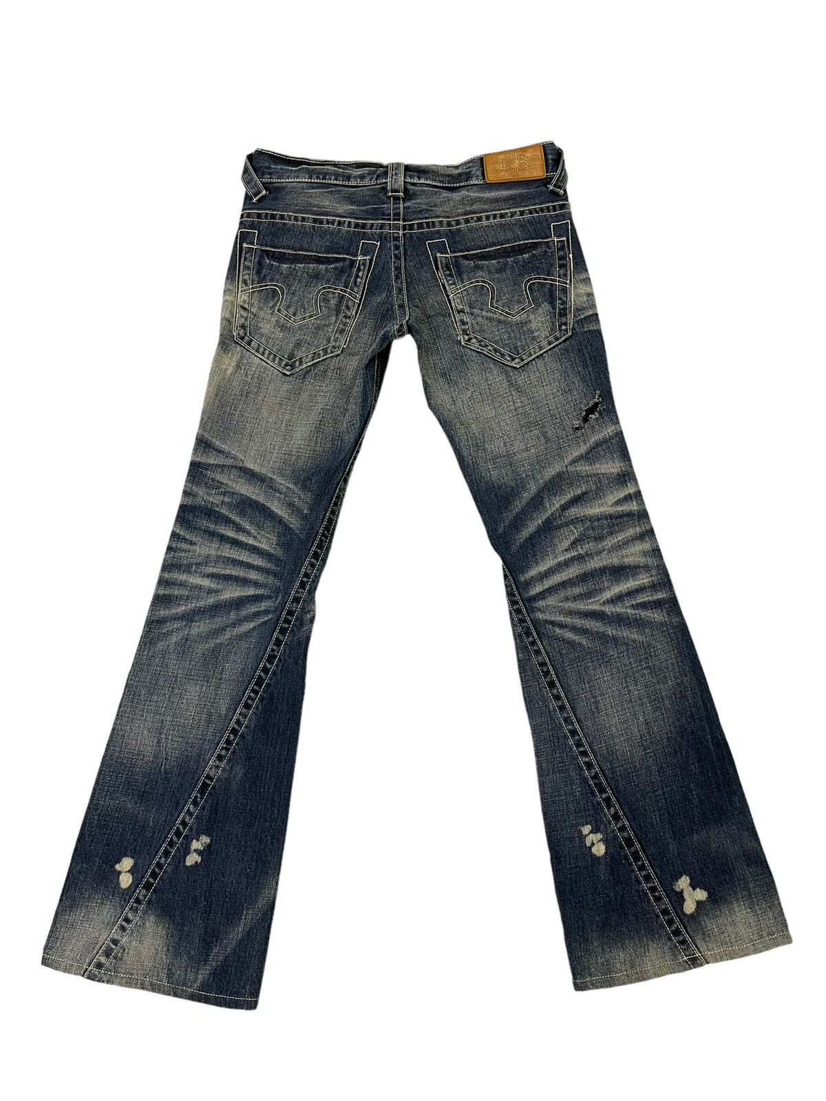 Tornado Mart Flare Jeans Tornado Mart Distress Acid Wash Boot Cut 5🟦6 Size US 32 / EU 48 - 11 Thumbnail