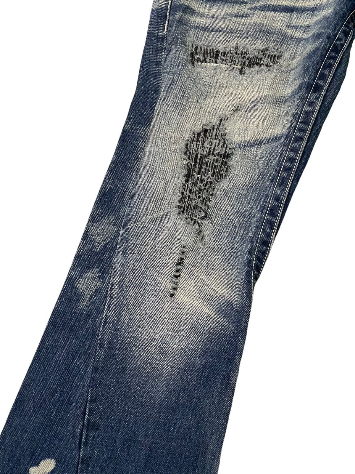 Tornado Mart Flare Jeans Tornado Mart Distress Acid Wash Boot Cut 5🟦6 Size US 32 / EU 48 - 6 Thumbnail