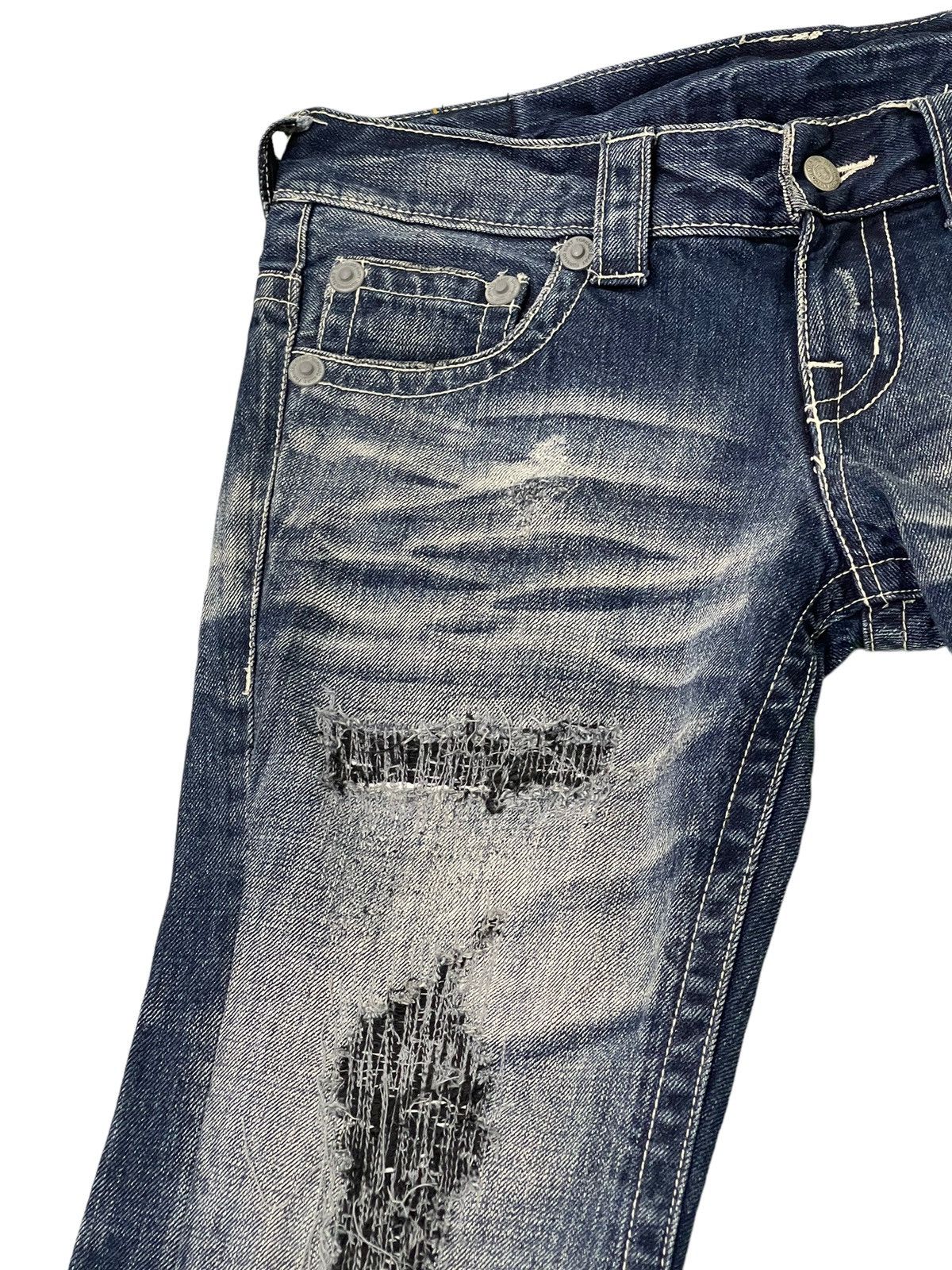 Tornado Mart Flare Jeans Tornado Mart Distress Acid Wash Boot Cut 5🟦6 Size US 32 / EU 48 - 8 Thumbnail