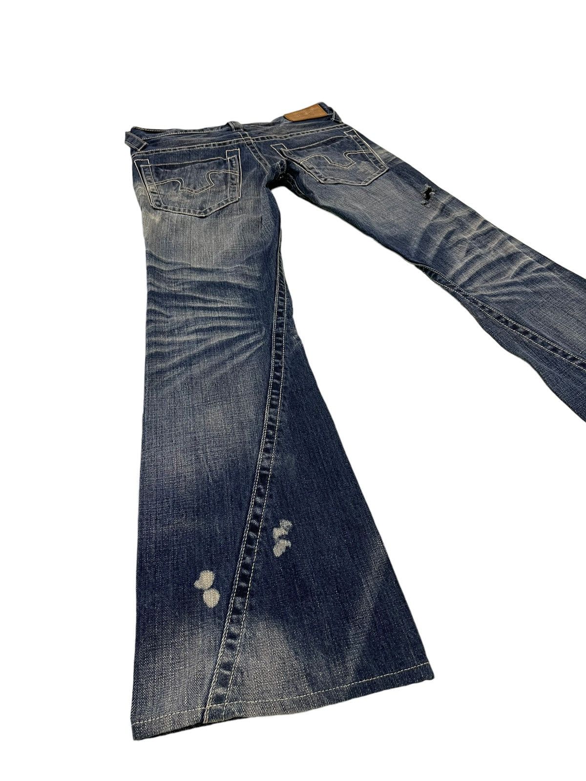 Tornado Mart Flare Jeans Tornado Mart Distress Acid Wash Boot Cut 5🟦6 Size US 32 / EU 48 - 12 Thumbnail