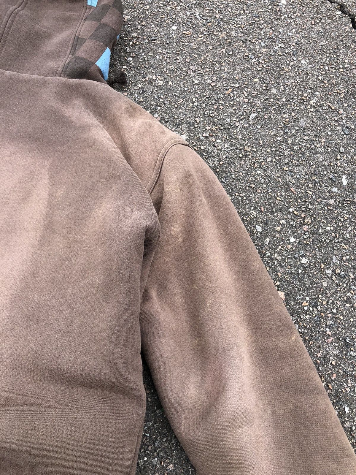 Quiksilver × Vintage Vintage Y2K Quiksilver Fleece Sun Faded Brown Zip Hoodie Size US M / EU 48-50 / 2 - 11 Thumbnail