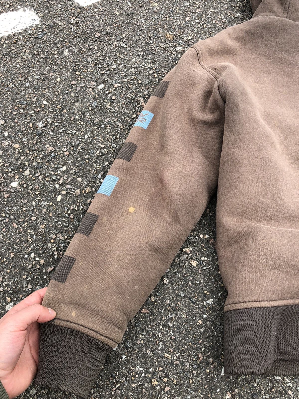 Quiksilver × Vintage Vintage Y2K Quiksilver Fleece Sun Faded Brown Zip Hoodie Size US M / EU 48-50 / 2 - 9 Thumbnail