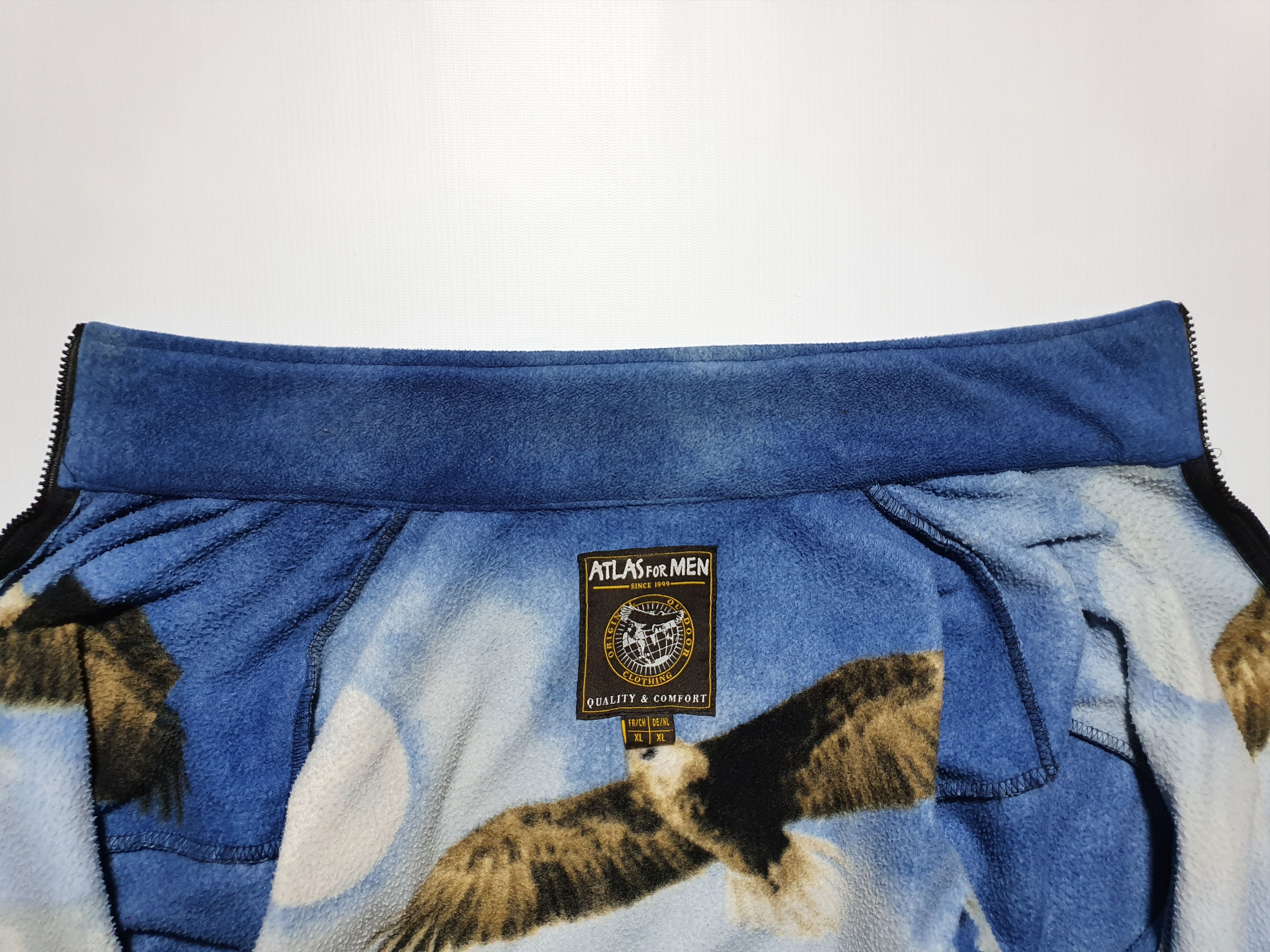 Vintage Vintage Nature Eagle Mountain Print Fleece Light Jacket Size US XL / EU 56 / 4 - 9 Thumbnail