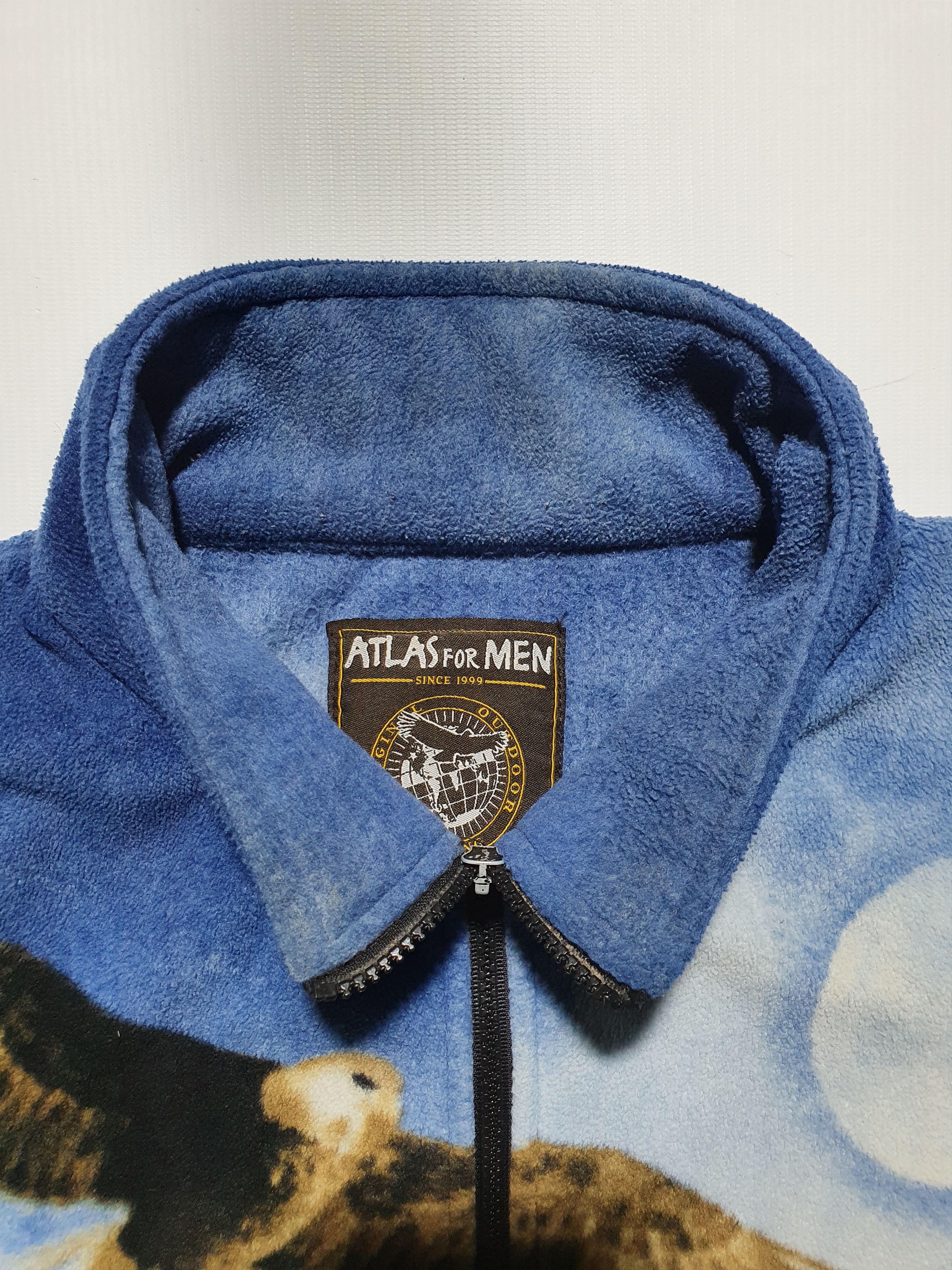 Vintage Vintage Nature Eagle Mountain Print Fleece Light Jacket Size US XL / EU 56 / 4 - 7 Thumbnail