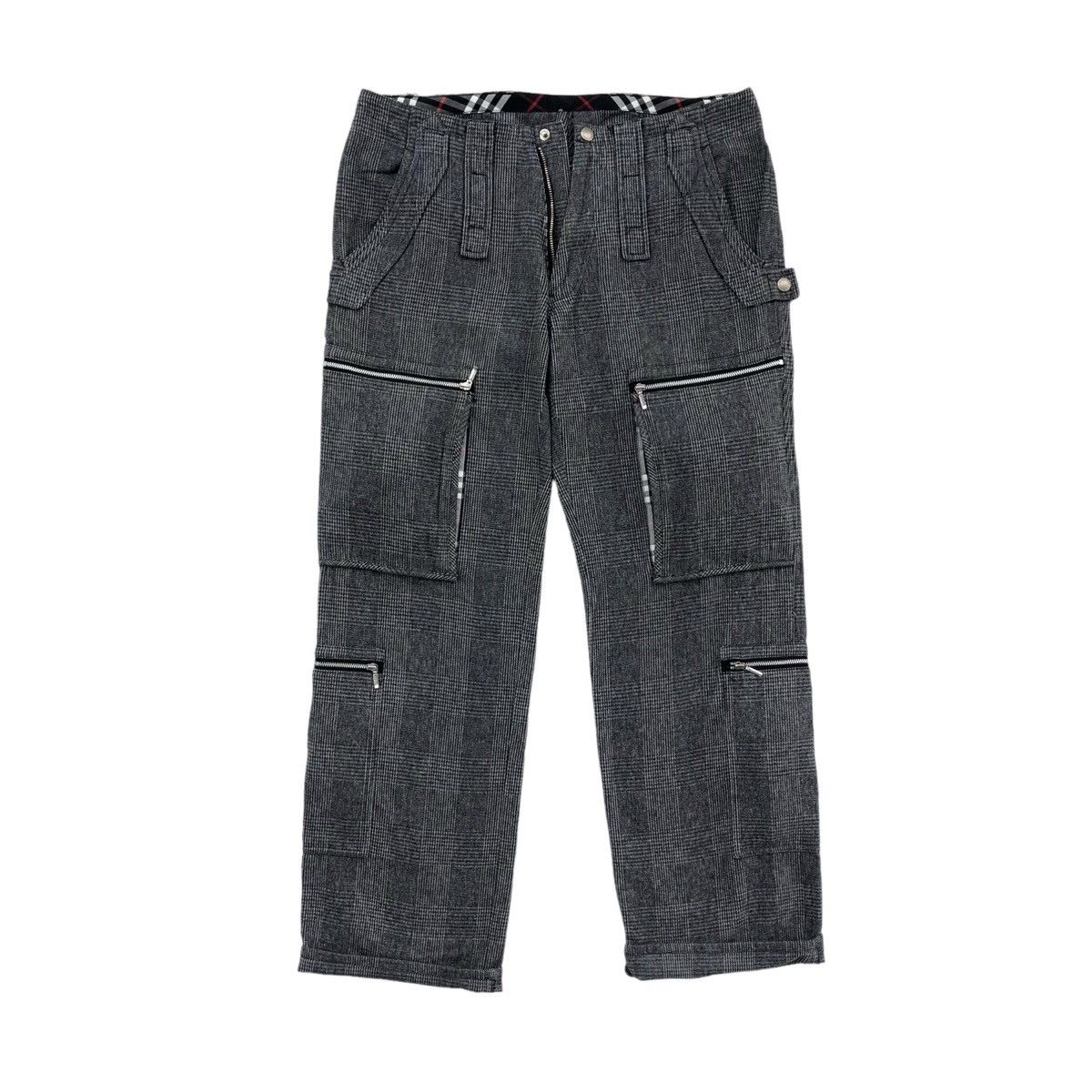 Burberry Burberry Black Label Houndstooth Cargo Pant Size US 30 / EU 46 - 1 Thumbnail